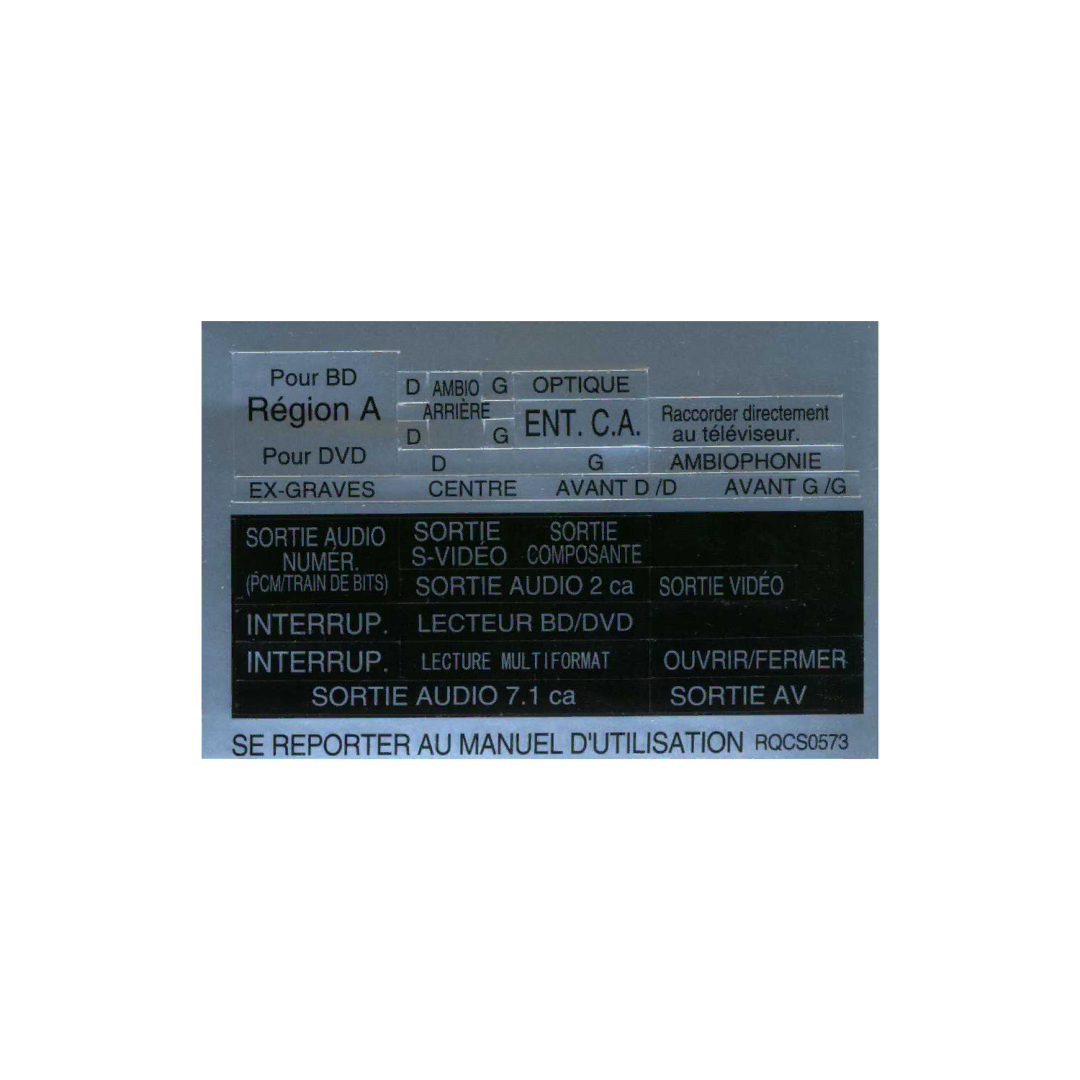 Panasonic DMP-BD10A operating instructions 