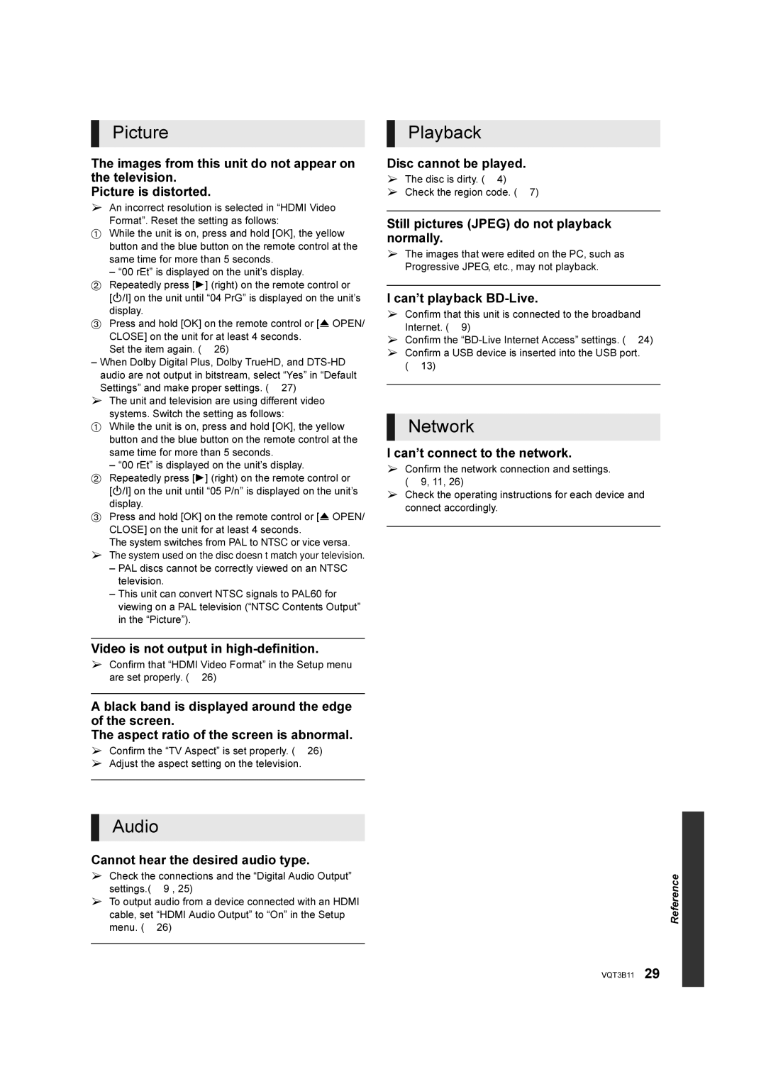 Panasonic DMP-BD75 manual Playback, Audio 