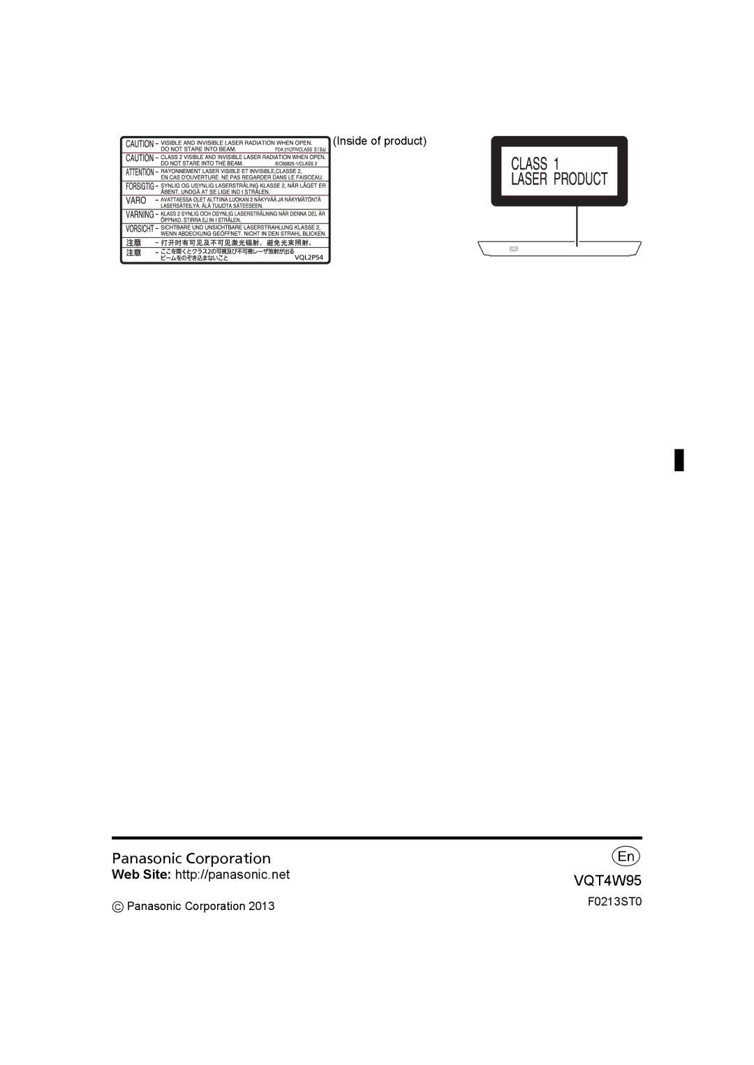 Panasonic DMP-BDT230, DMP-BDT330 operating instructions Panasonic Corporation Web Site http//panasonic.net 