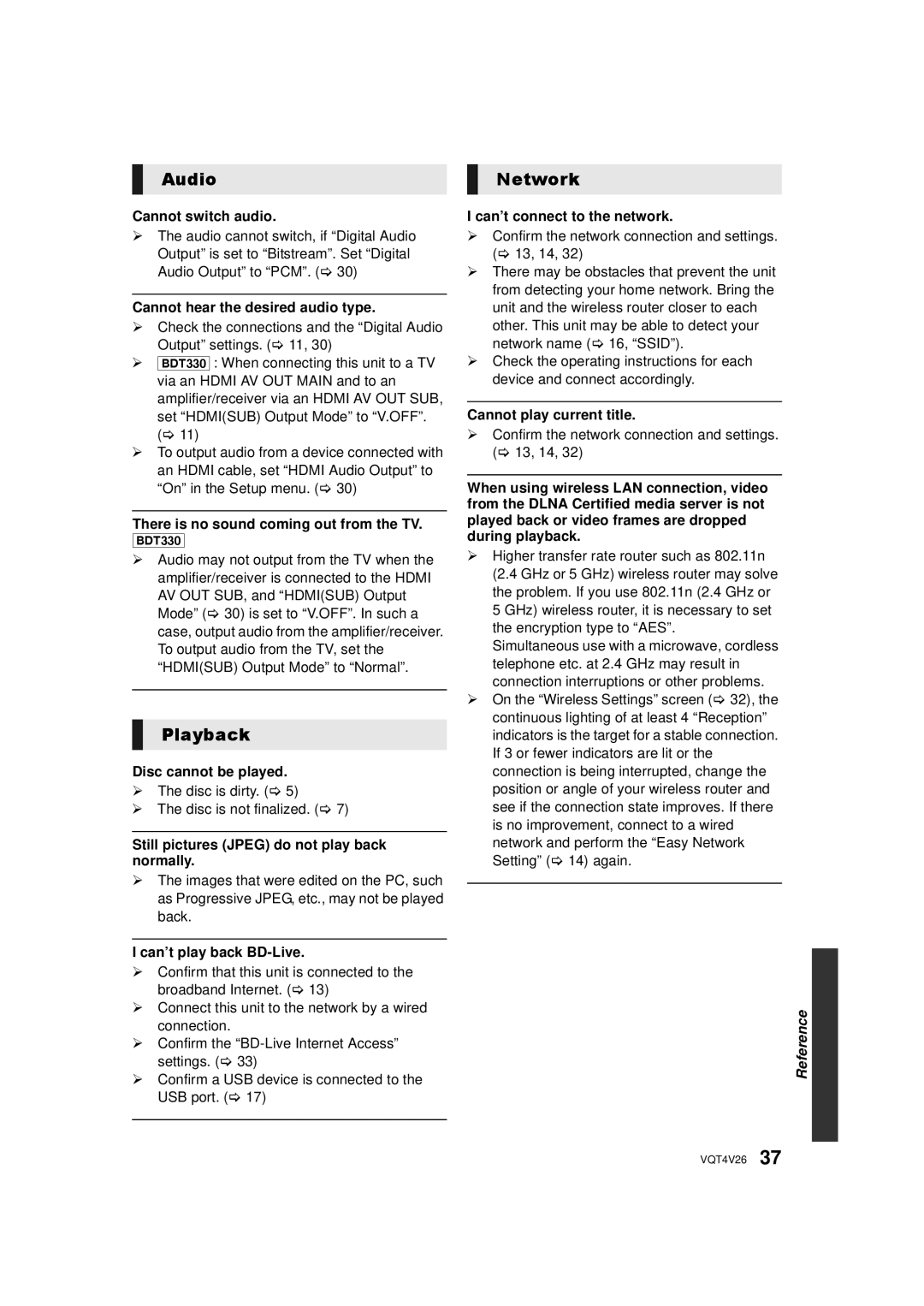 Panasonic DMP-BDT330, DMPBDT230 owner manual Playback 