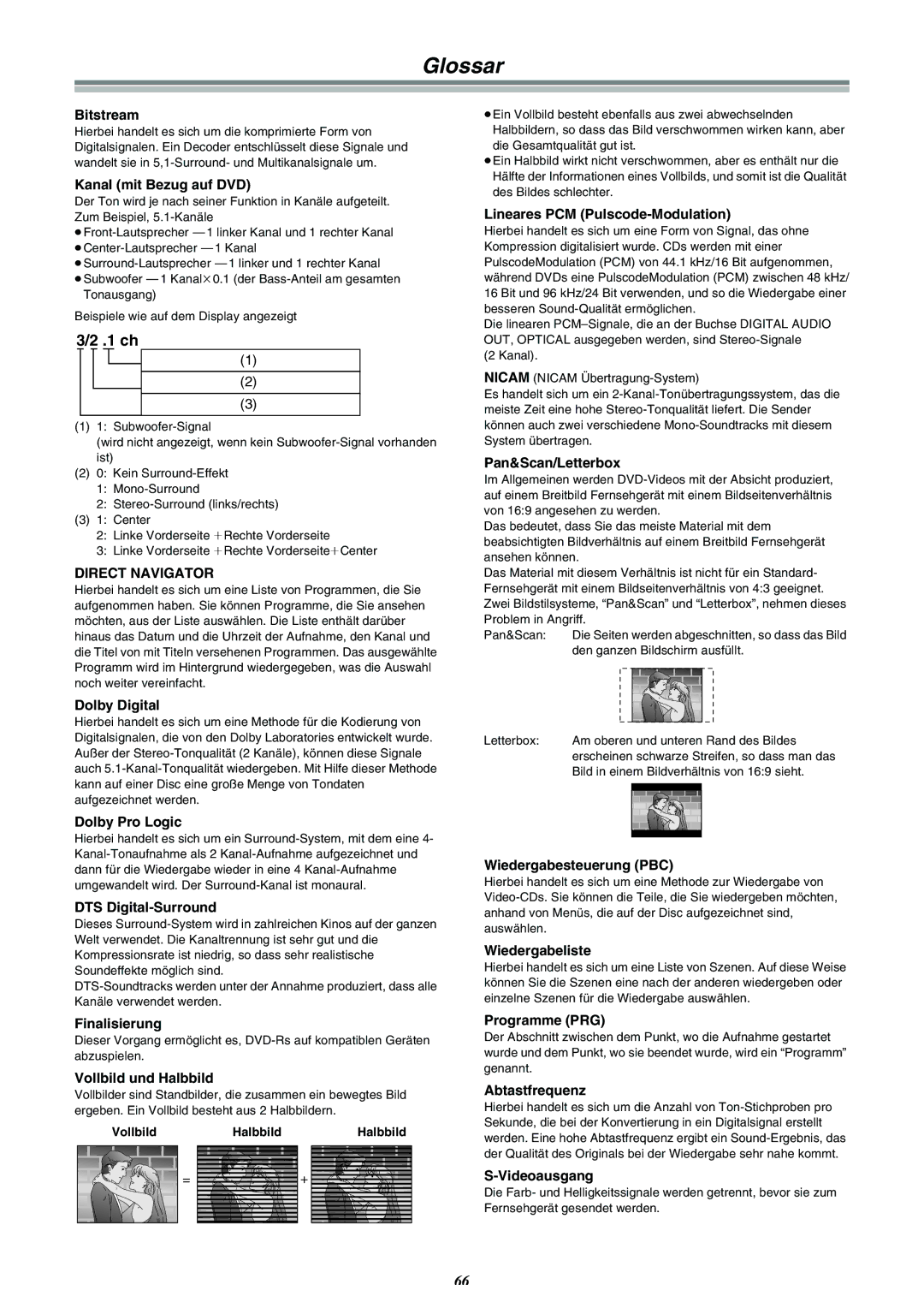 Panasonic DMR-E30 manual Glossar 