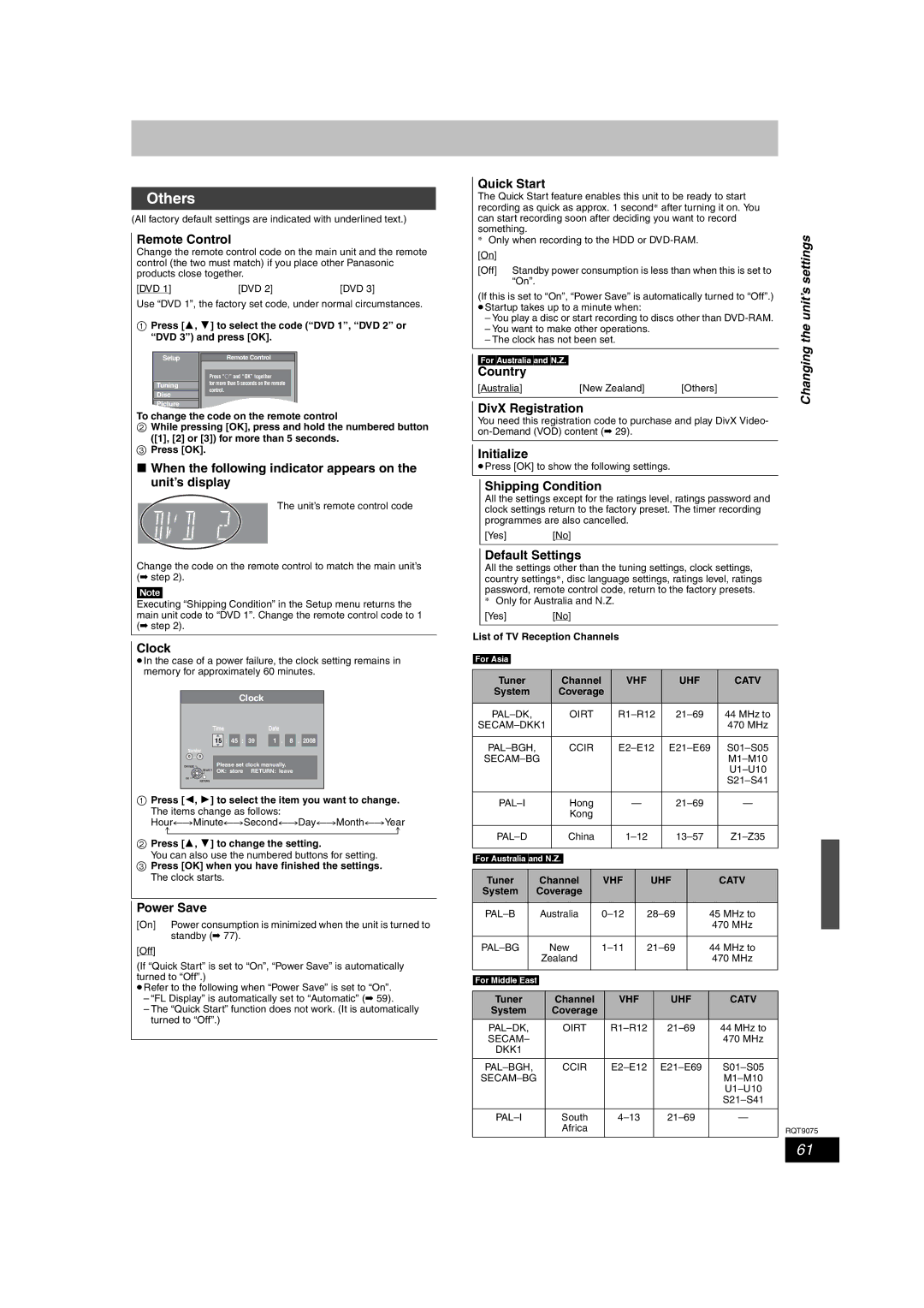 Panasonic DMR-EH68, DMR-EH58 operating instructions Others 