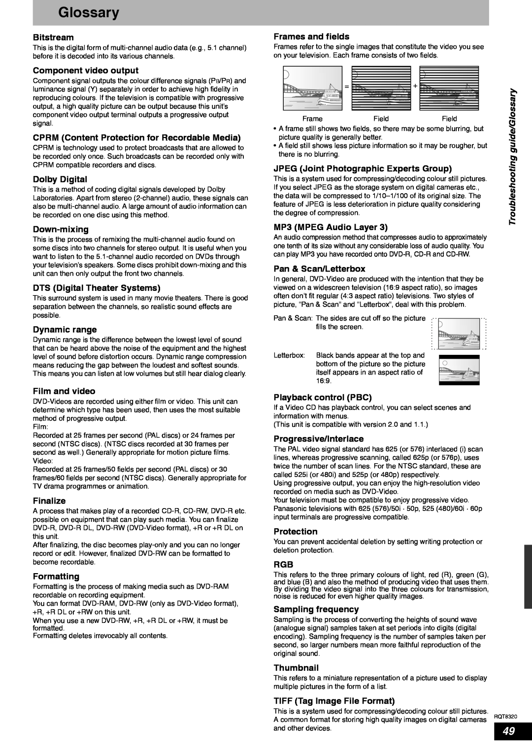 Panasonic DMR-ES15EB manual Glossary 