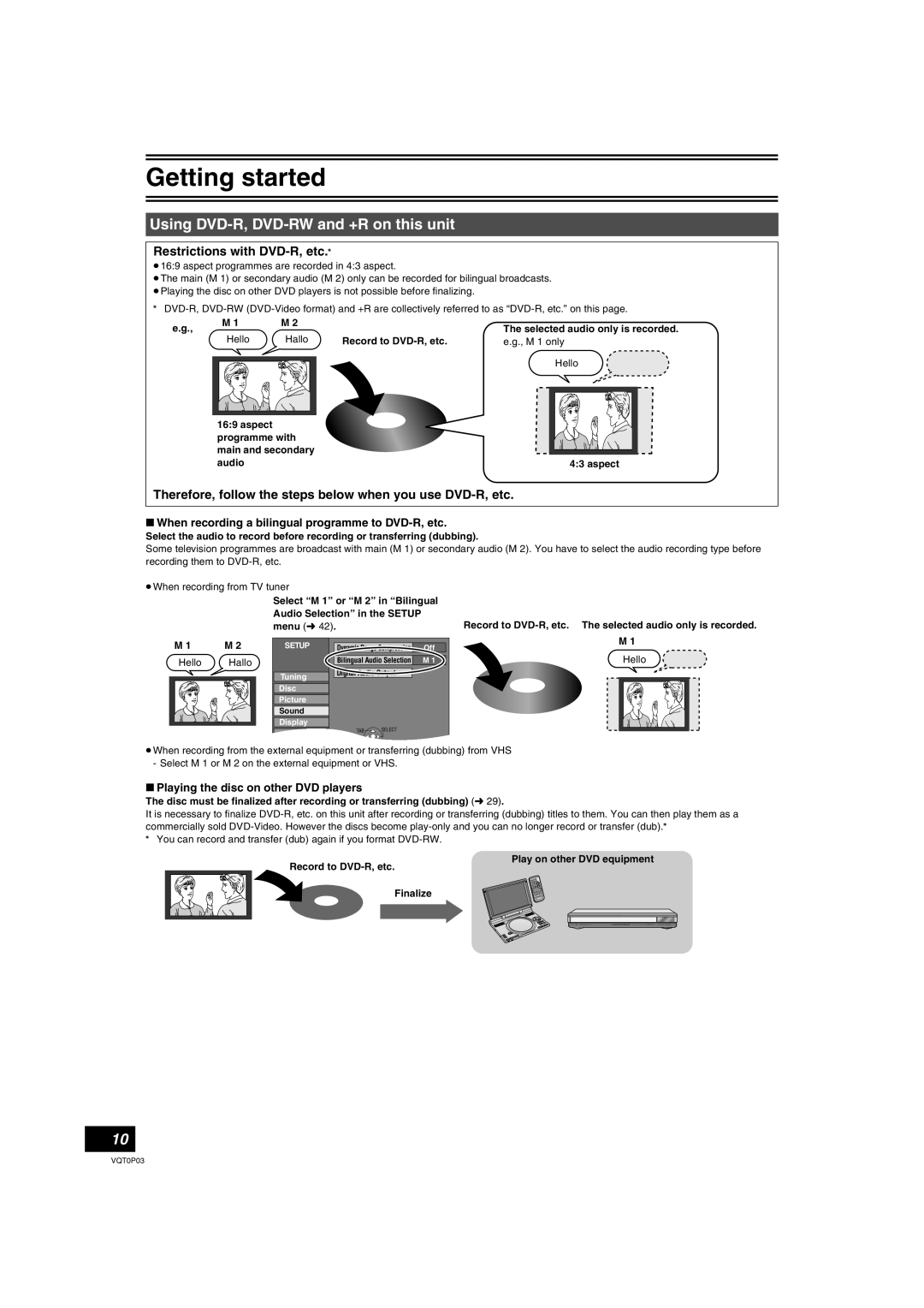 Panasonic DMR-ES30V operating instructions Using DVD-R, DVD-RW and +R on this unit, Restrictions with DVD-R, etc 