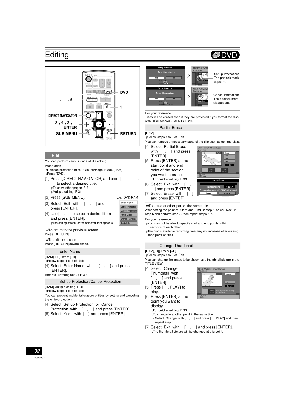 Panasonic DMR-ES30V operating instructions Edit 