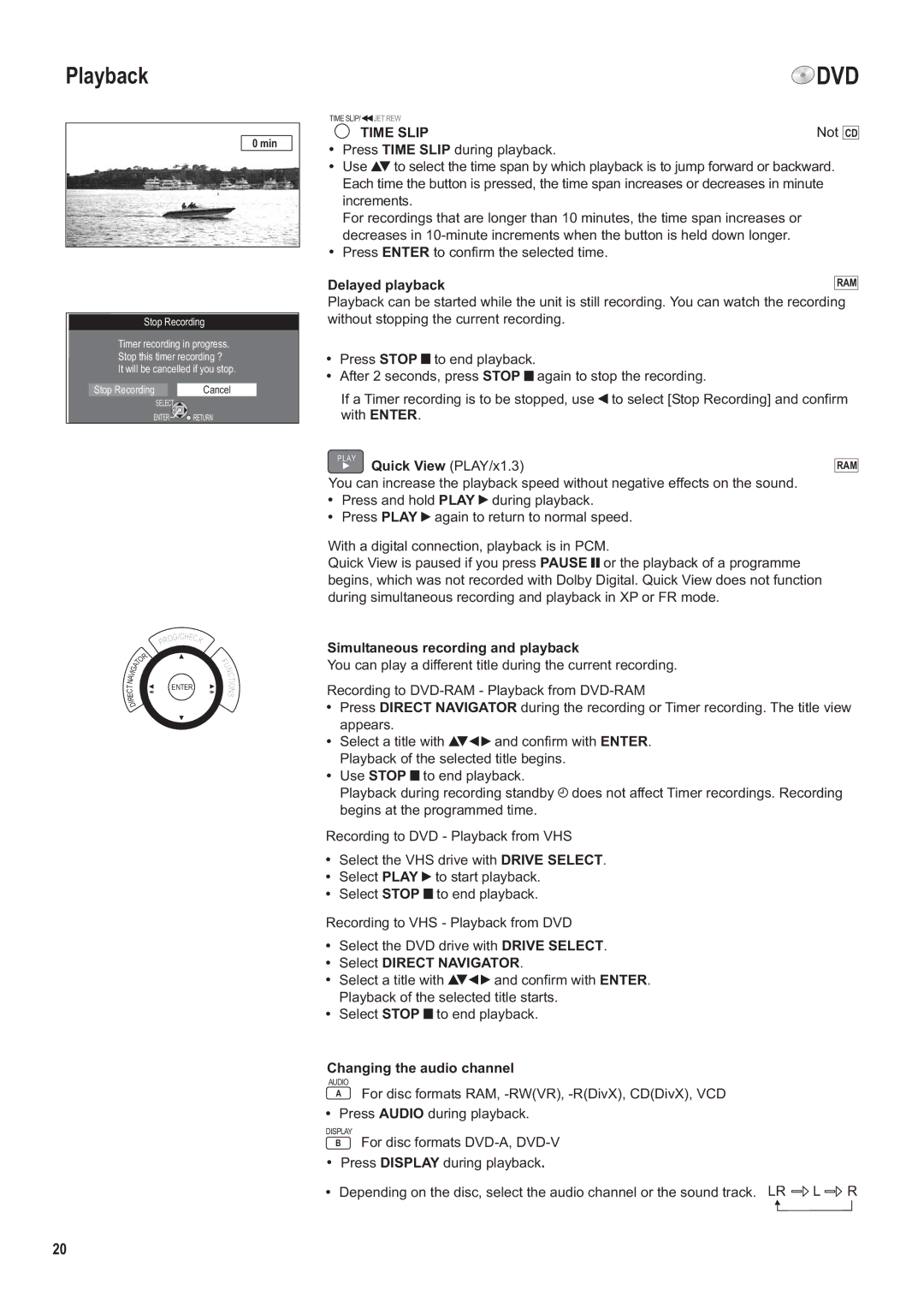 Panasonic DMR-ES35V manual Time Slip 