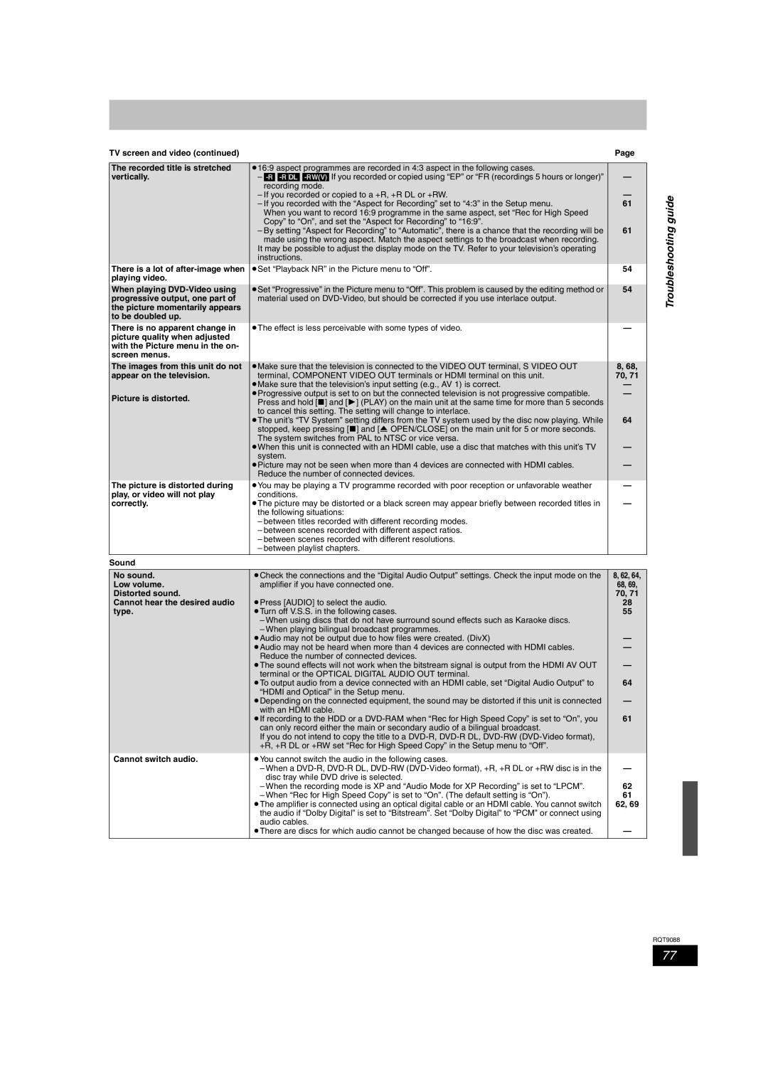 Panasonic DMR-EX78 quick start Guide 