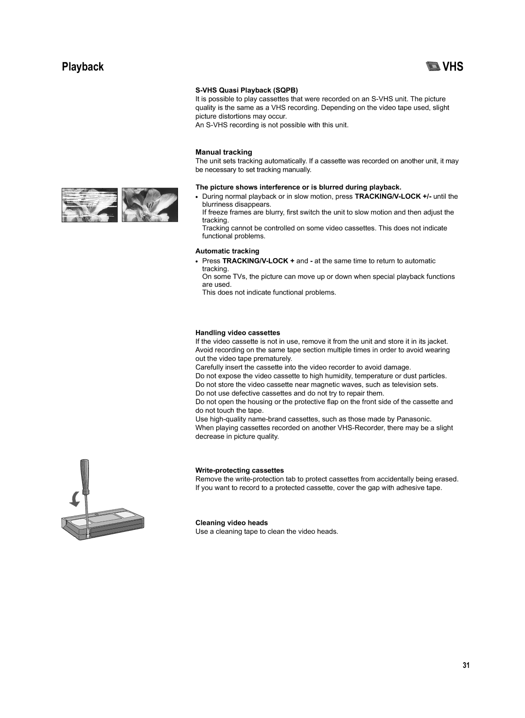 Panasonic DMR-EX95V manual Manual tracking 