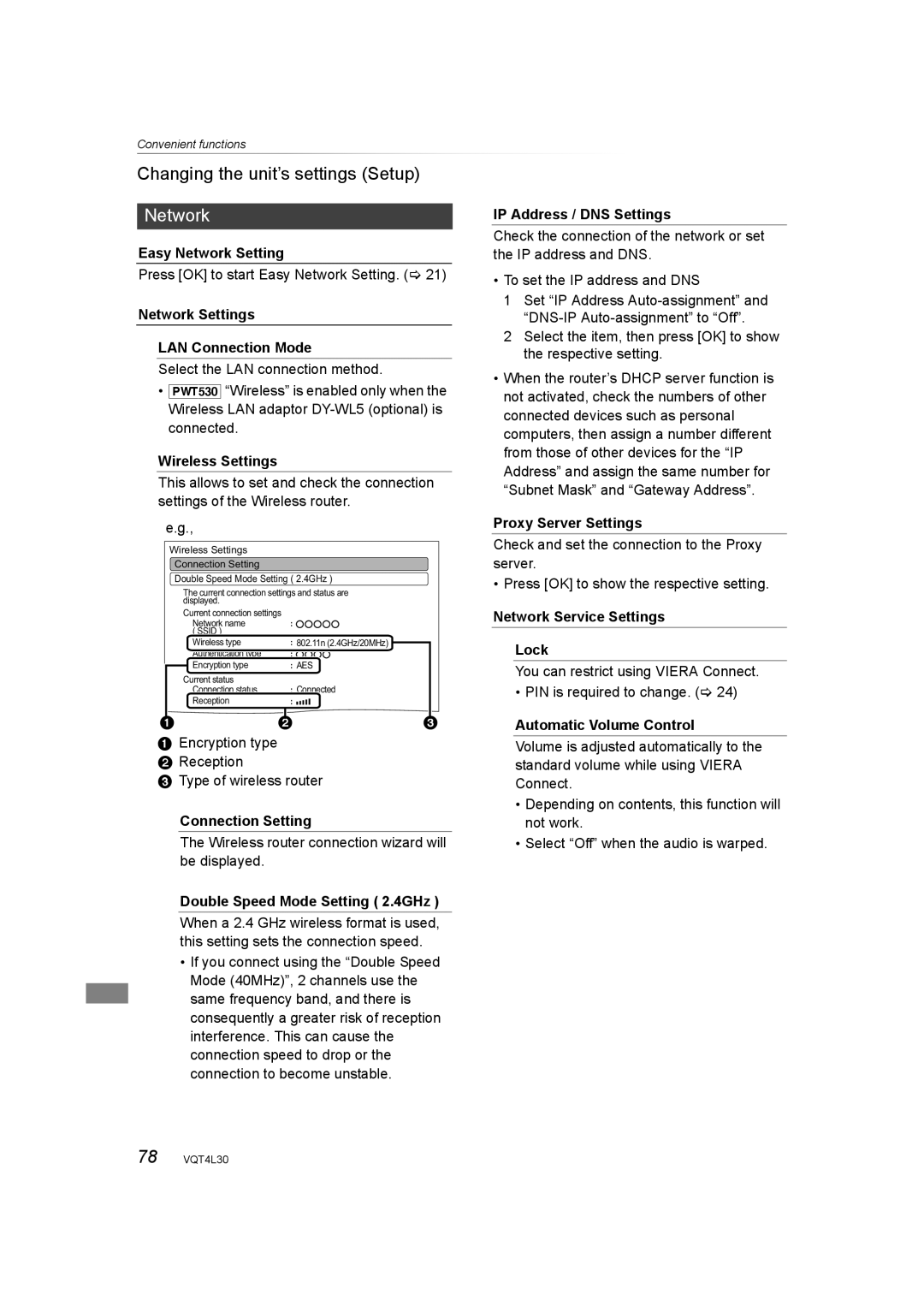 Panasonic DMR-PWT530, DMR-PWT635 operating instructions Network 