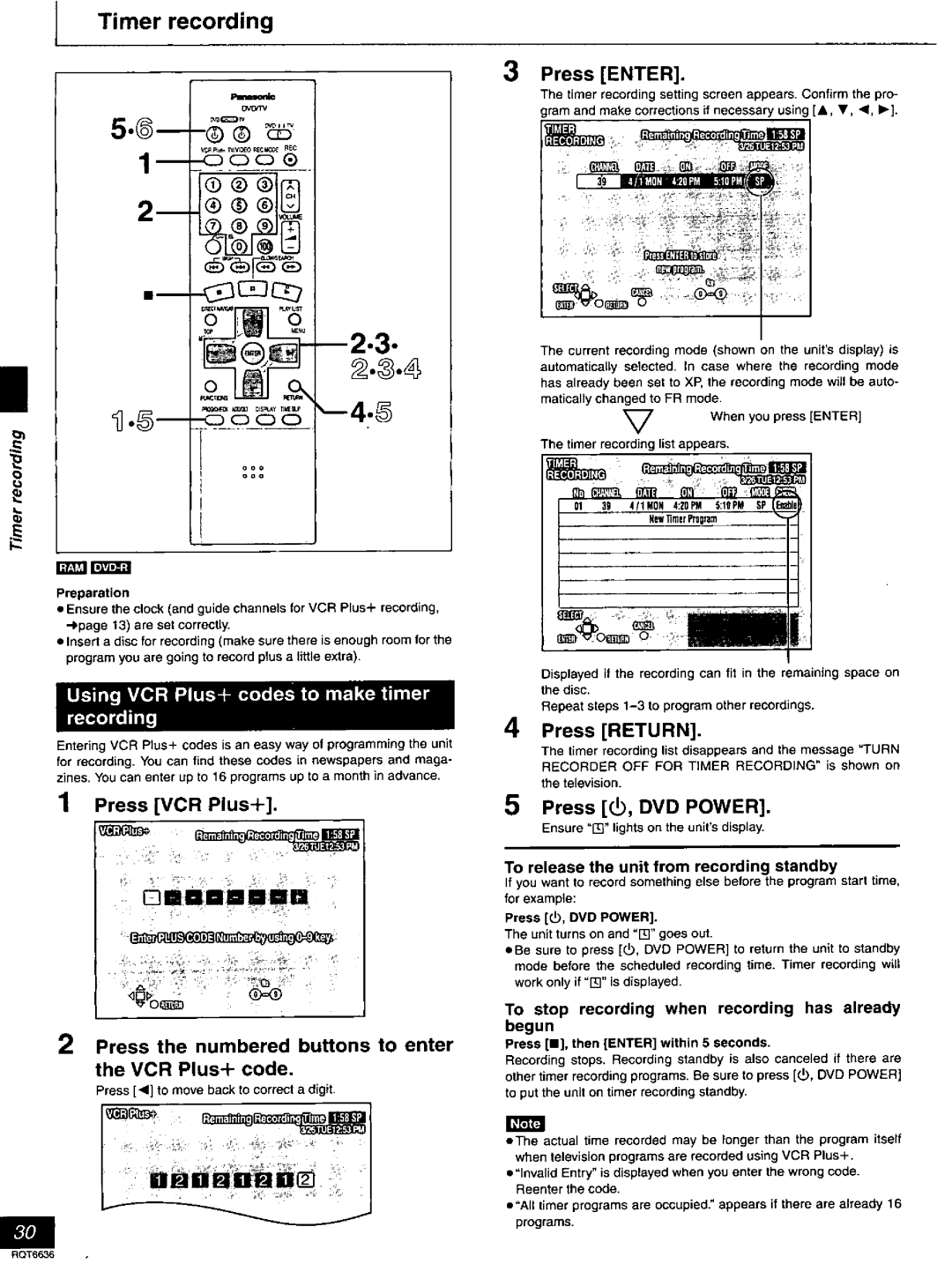 Panasonic DMR-T3030 manual 