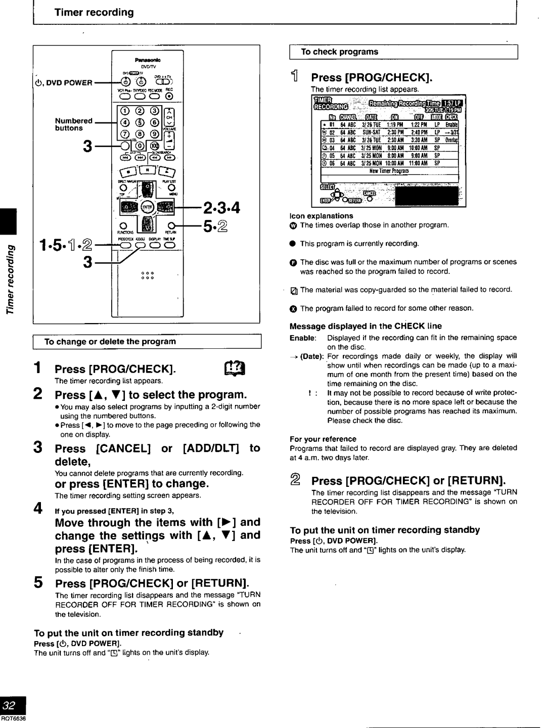 Panasonic DMR-T3030 manual 