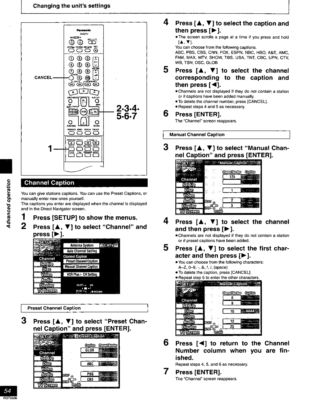 Panasonic DMR-T3030 manual 