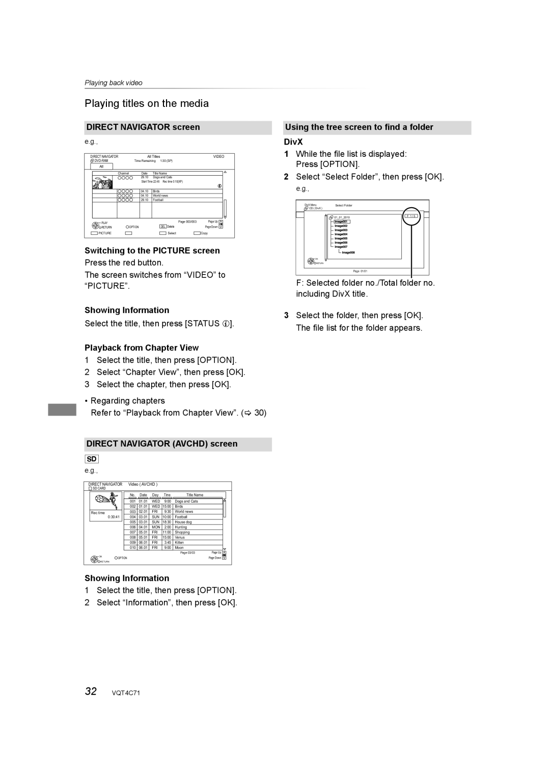 Panasonic DMR-XW390 operating instructions Playing titles on the media 