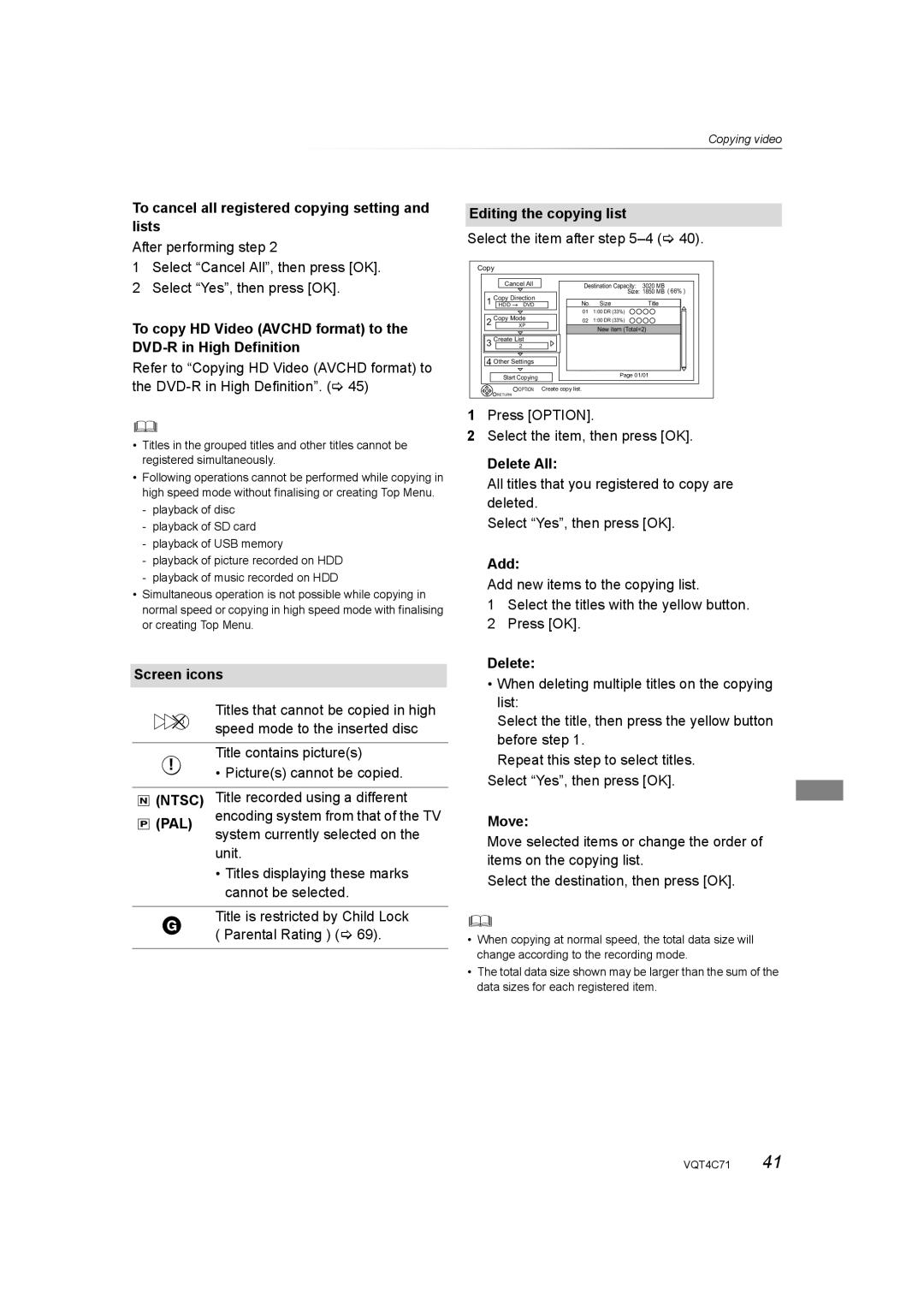 Panasonic DMR-XW390 operating instructions Pal 