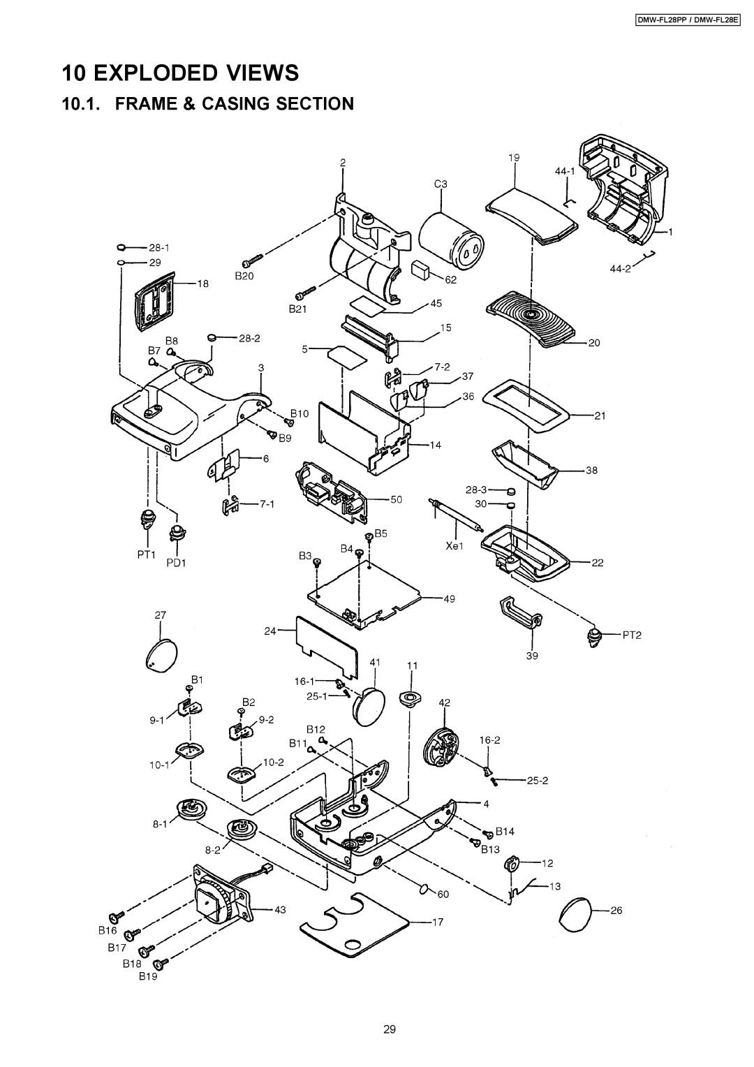 Panasonic DMW-FL28PP manual Exploded Views 