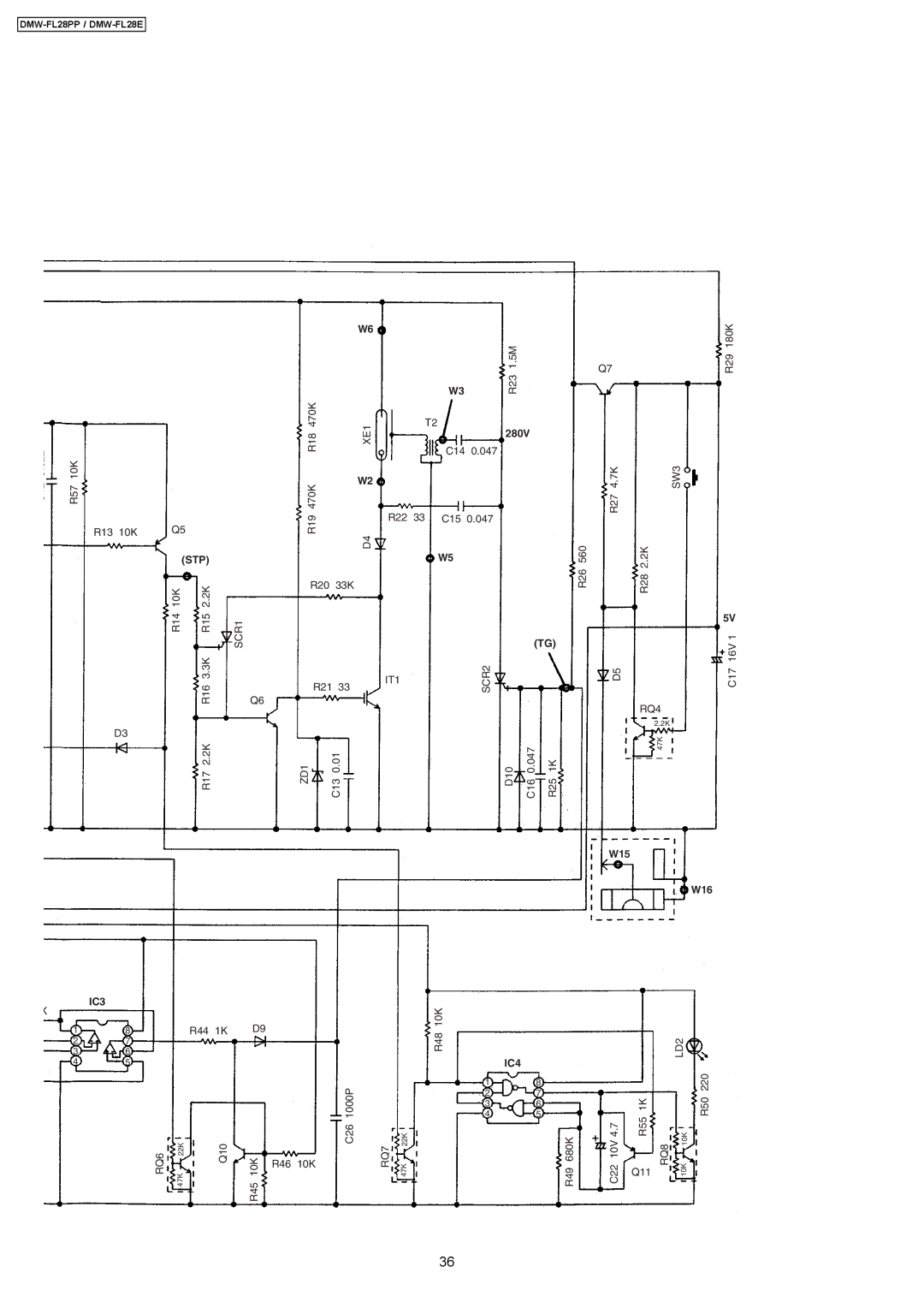 Panasonic DMW-FL28PP manual IC4 