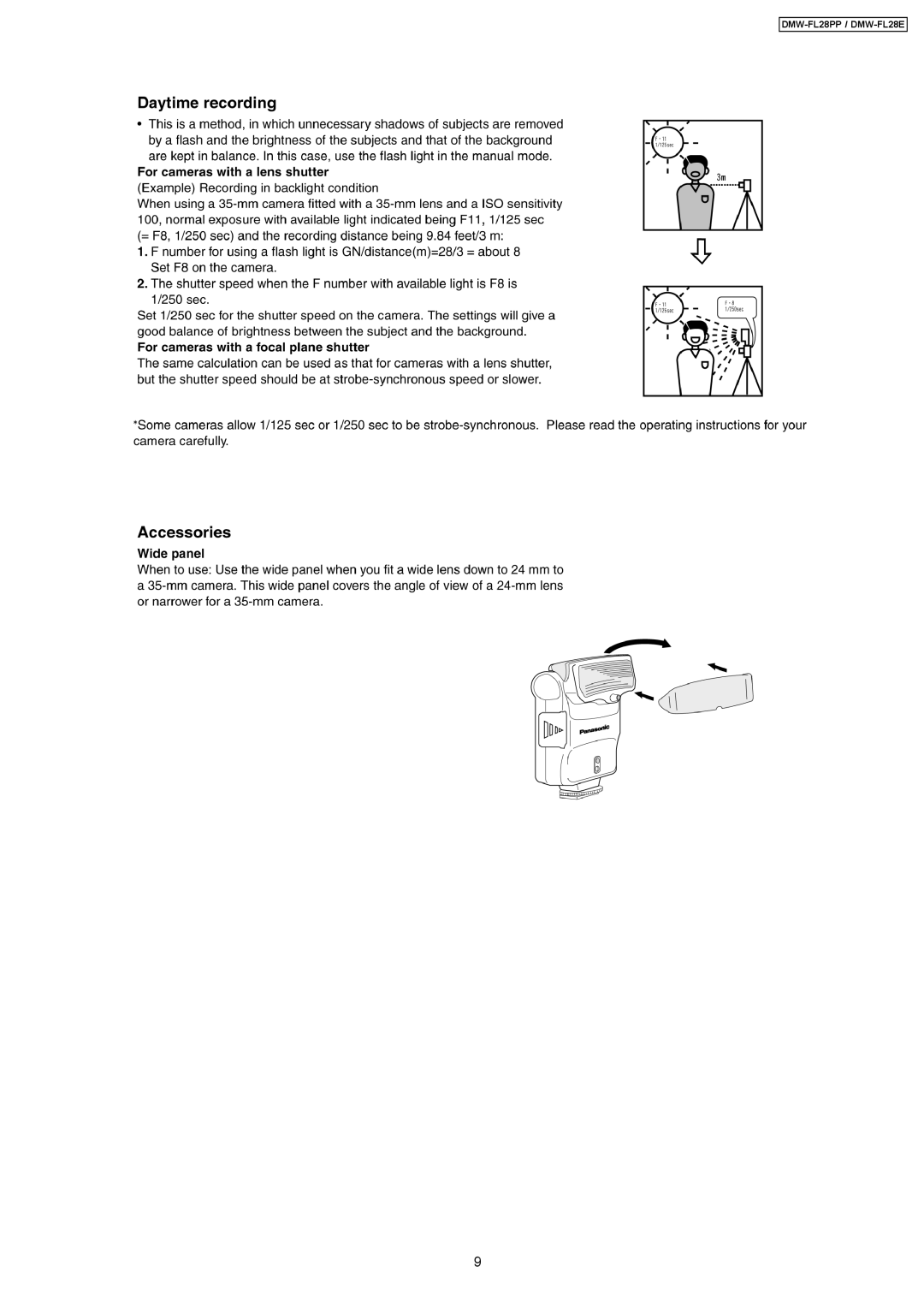 Panasonic manual DMW-FL28PP / DMW-FL28E 