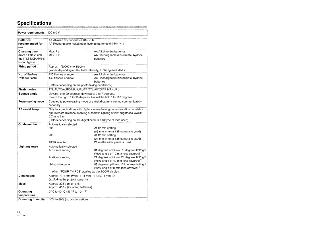 Panasonic DMW-FL500 manual 