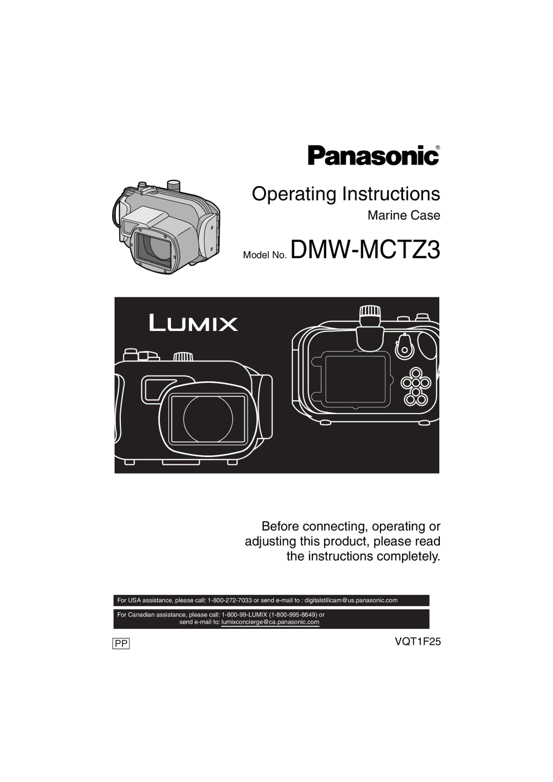 Panasonic DMW-MCTZ3 operating instructions Operating Instructions 