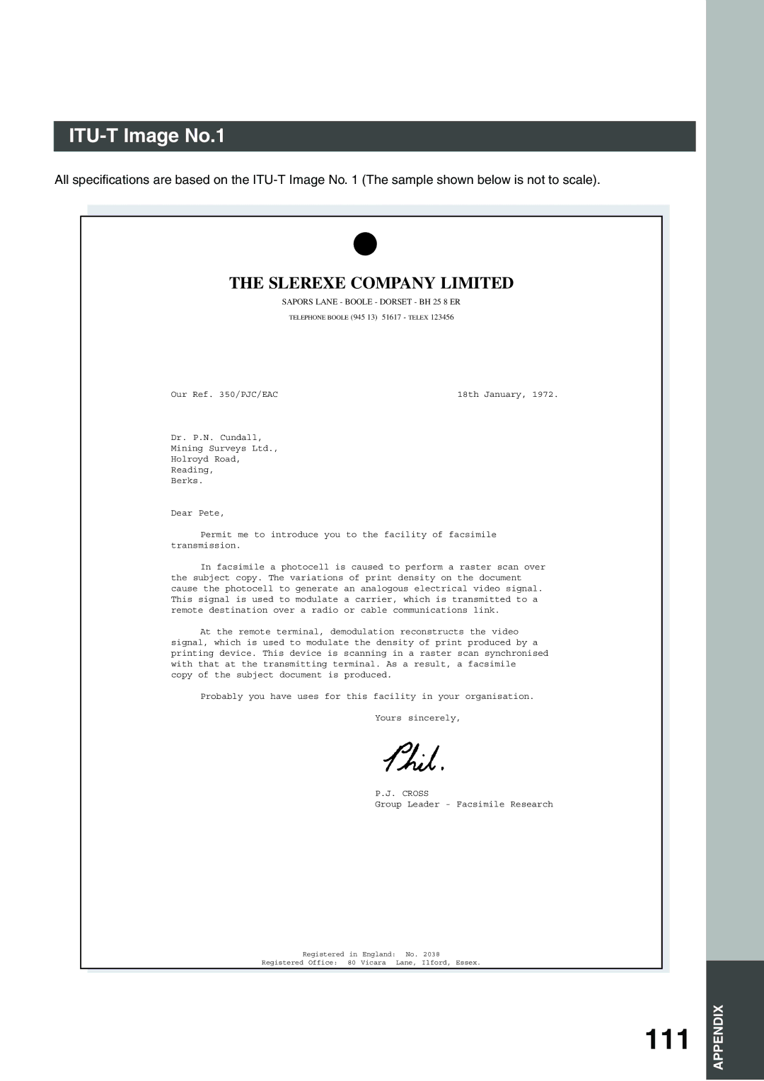 Panasonic DP-135FP appendix ITU-T Image No.1, Slerexe Company Limited 