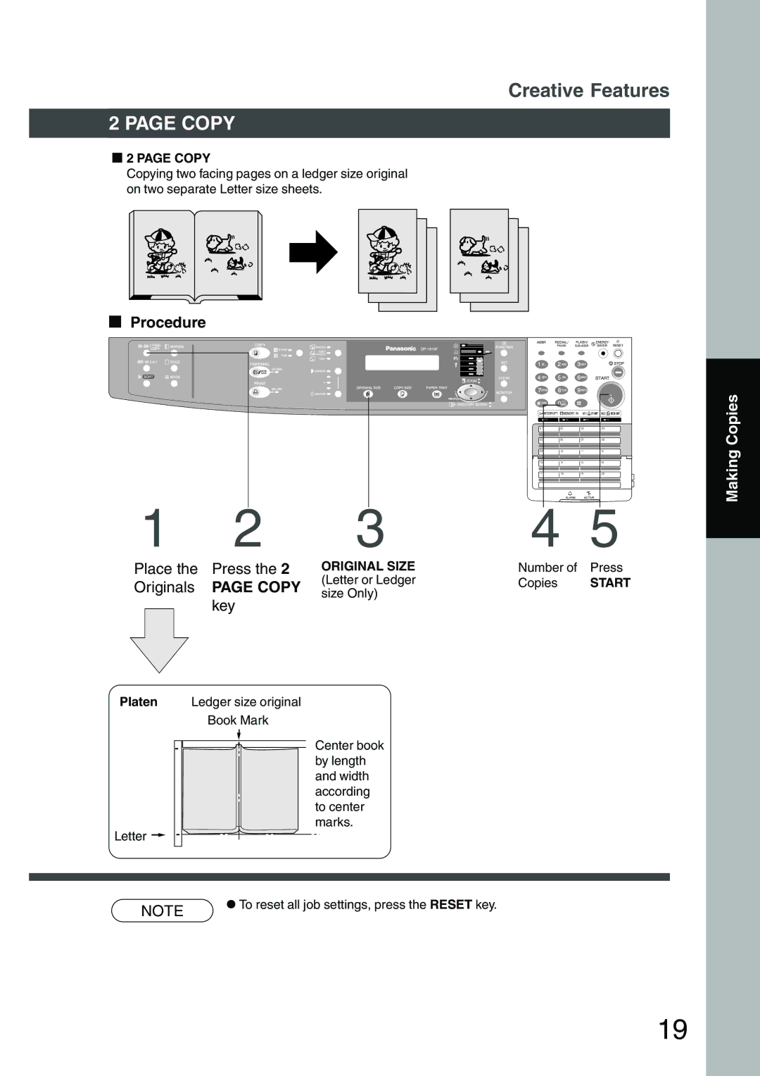 Panasonic DP-1810F manual Copy 