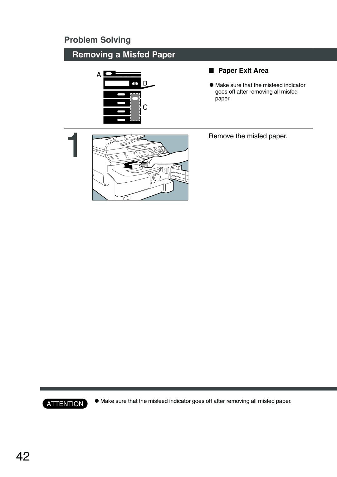 Panasonic DP-1810F manual Paper Exit Area 