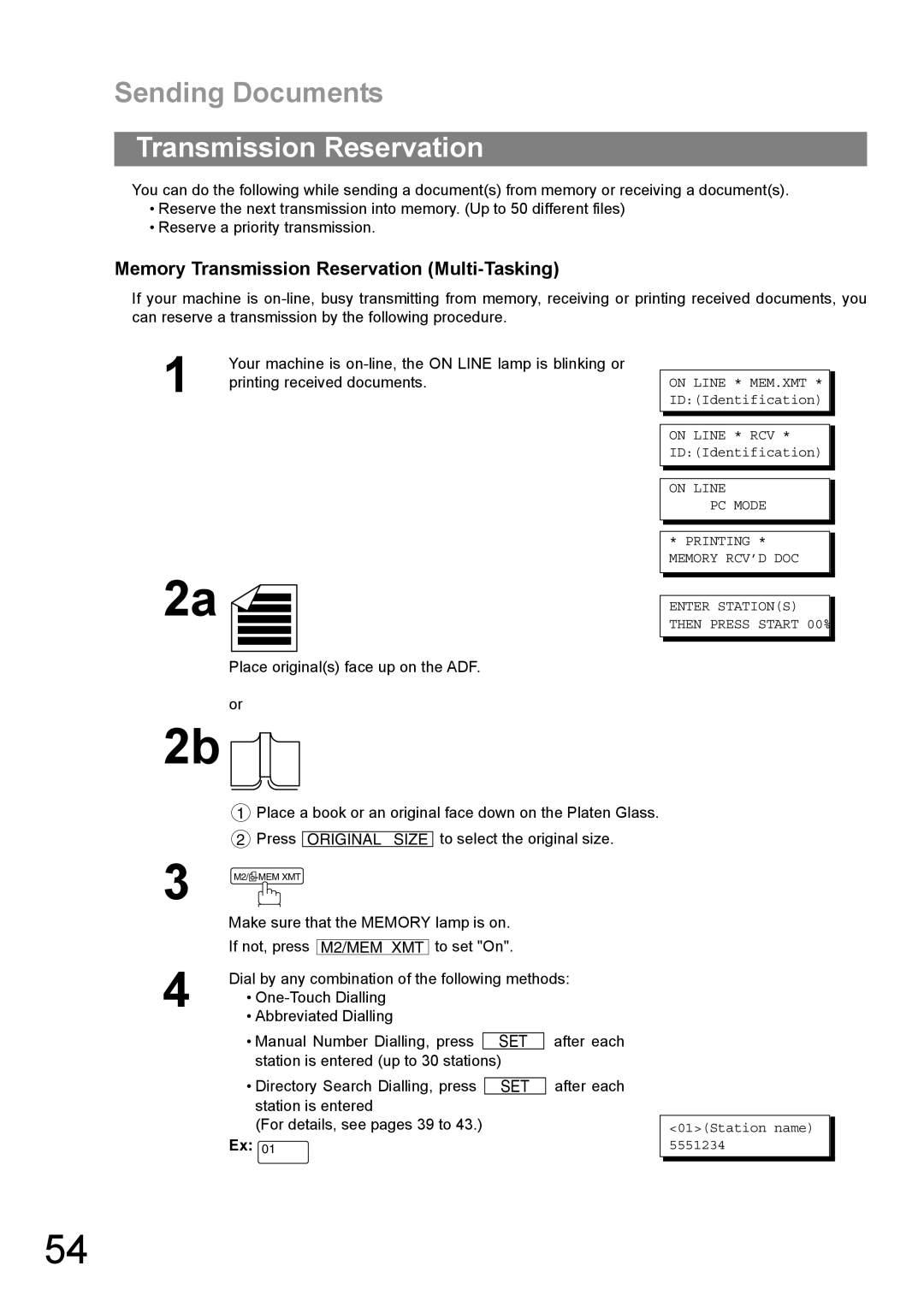 Panasonic DP-1810F manual Memory Transmission Reservation Multi-Tasking 