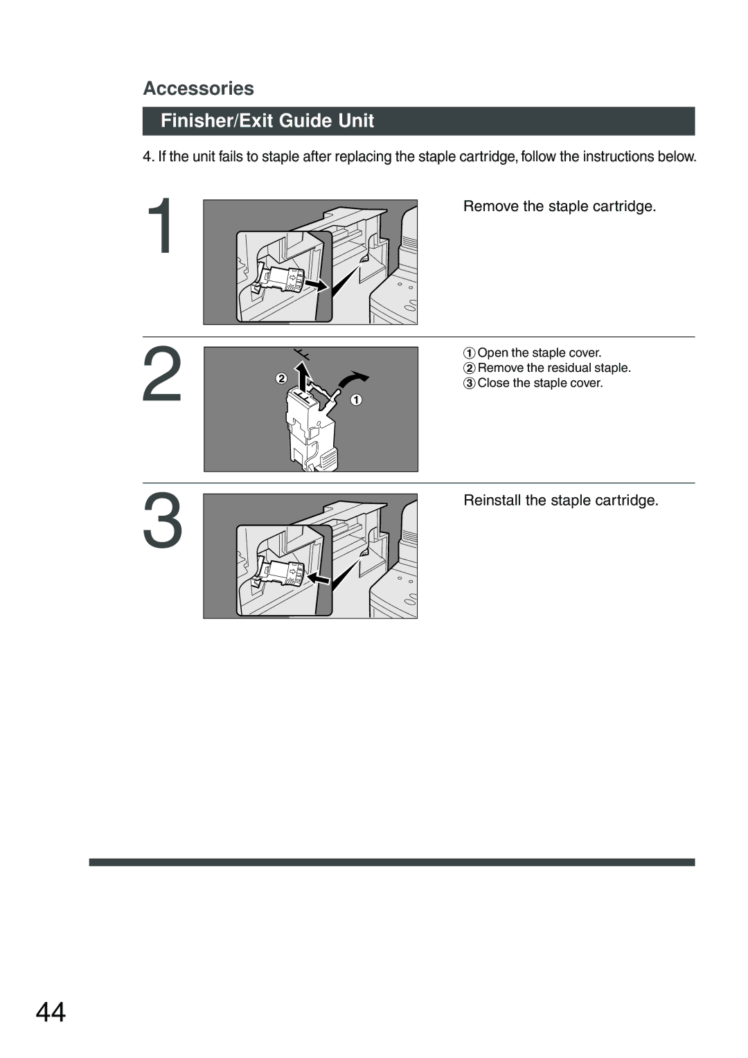 Panasonic DP-200 manual #Open the staple cover 