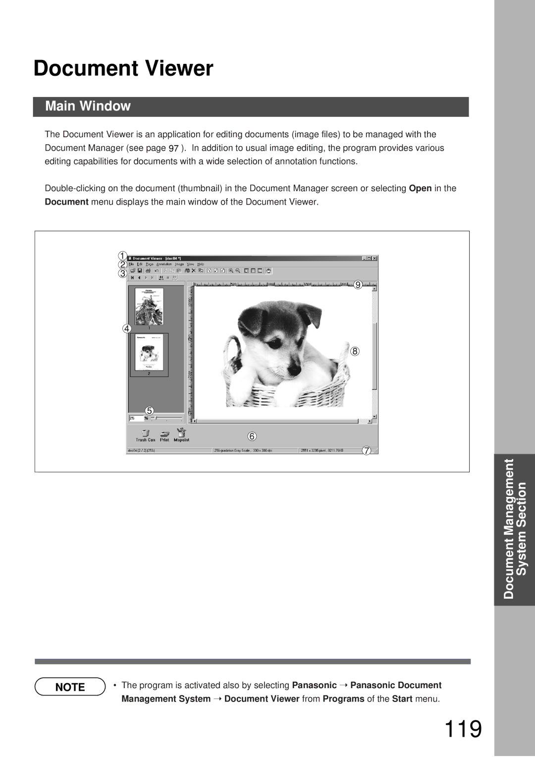 Panasonic DP-3000, DP-2000 manual 119, Document Viewer 