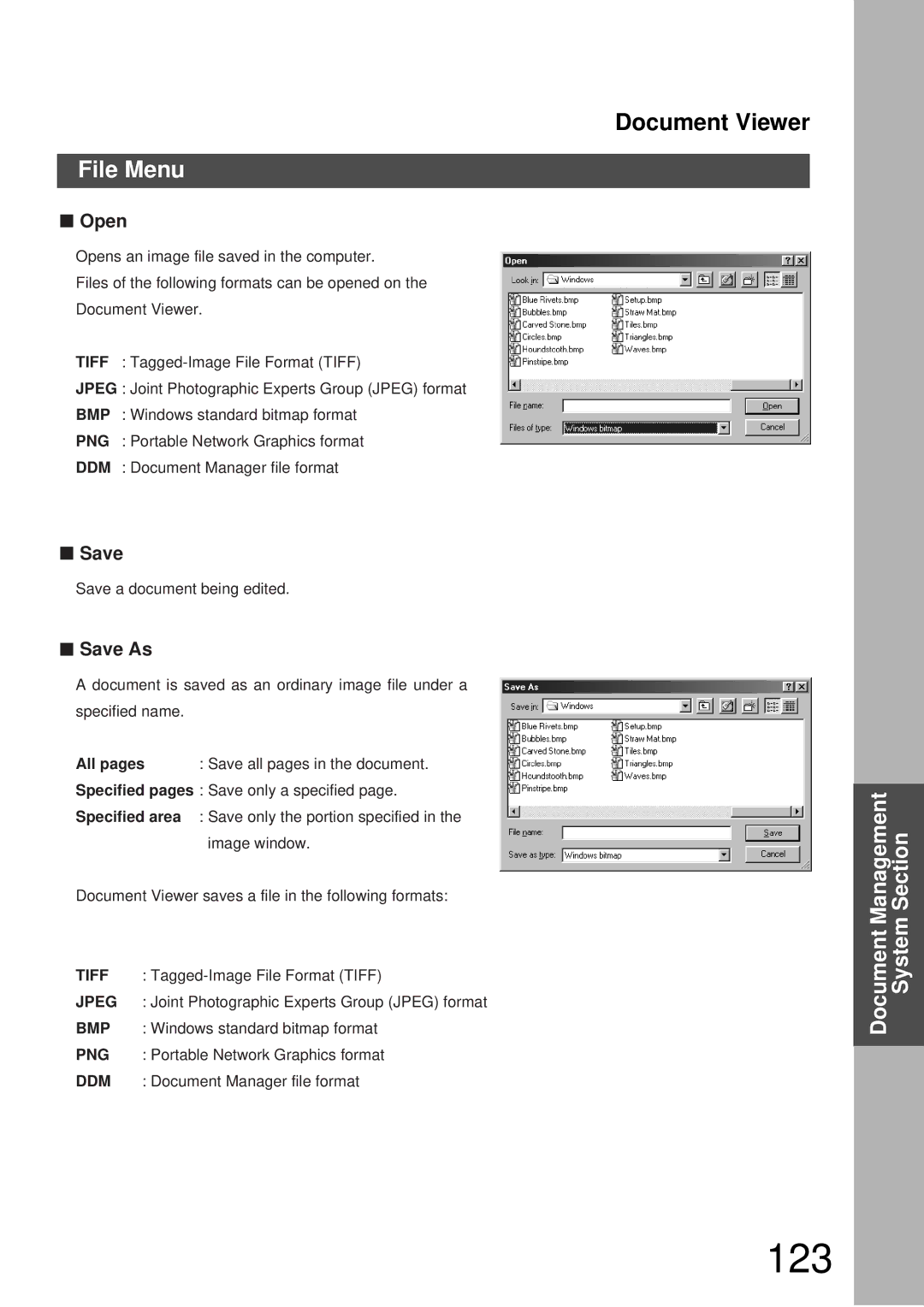 Panasonic DP-3000, DP-2000 manual 123, Save 