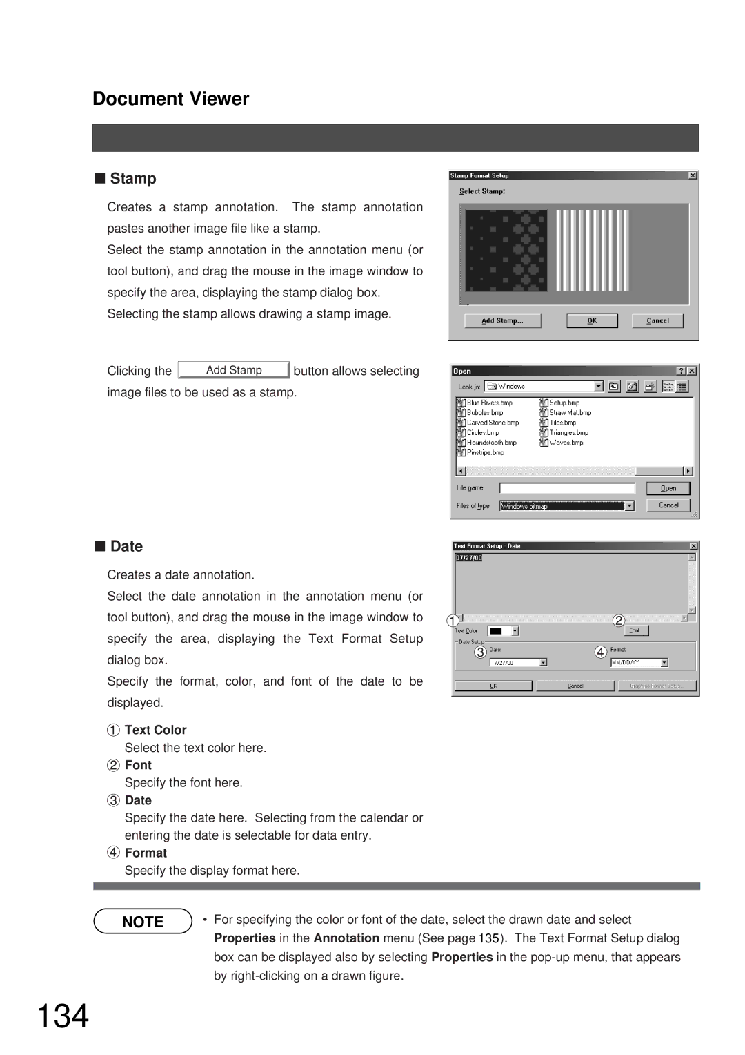 Panasonic DP-2000, DP-3000 manual 134, Stamp, Date 