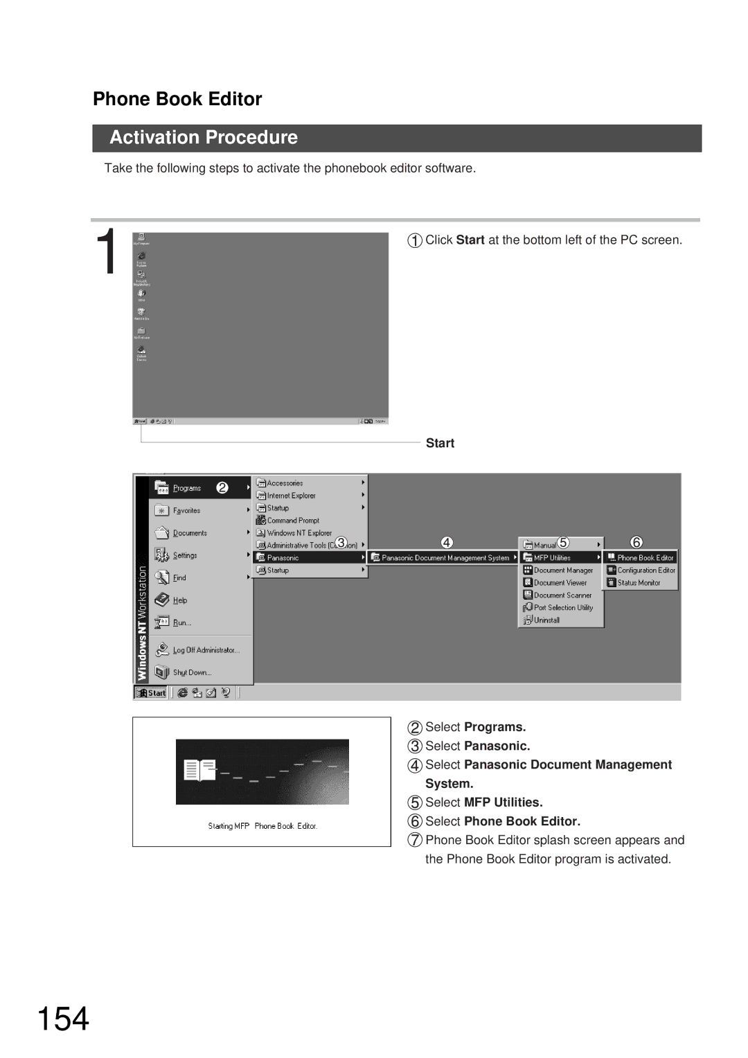 Panasonic DP-2000, DP-3000 manual 154, Activation Procedure 