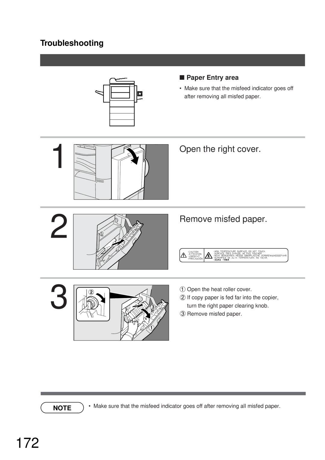 Panasonic DP-2000, DP-3000 manual 172, Paper Entry area 