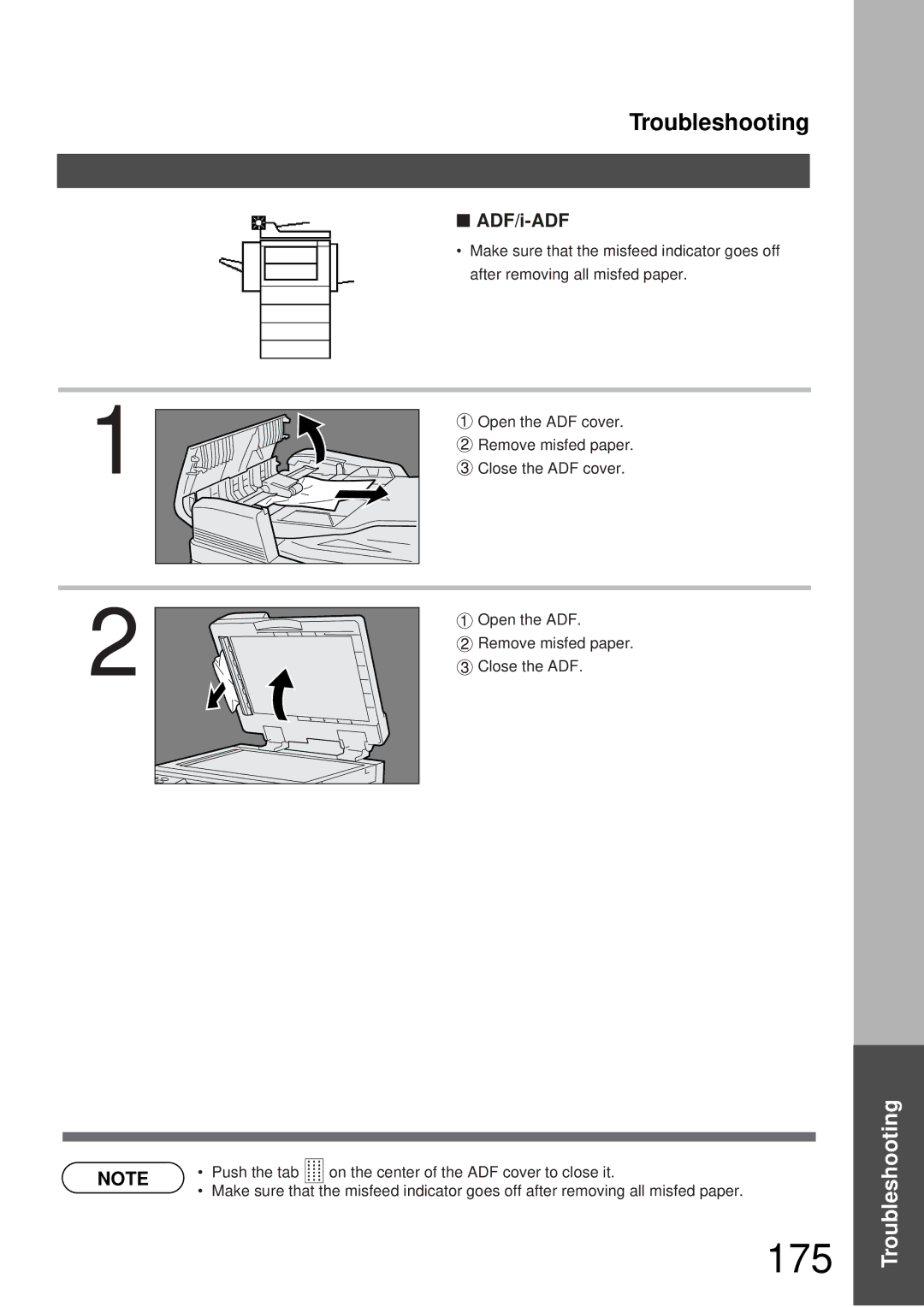 Panasonic DP-3000, DP-2000 manual 175, ADF/i-ADF 