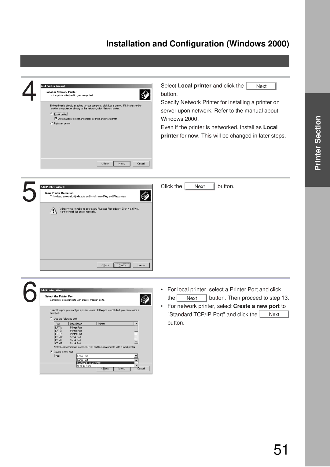 Panasonic DP-3000, DP-2000 manual Installation and Configuration Windows 