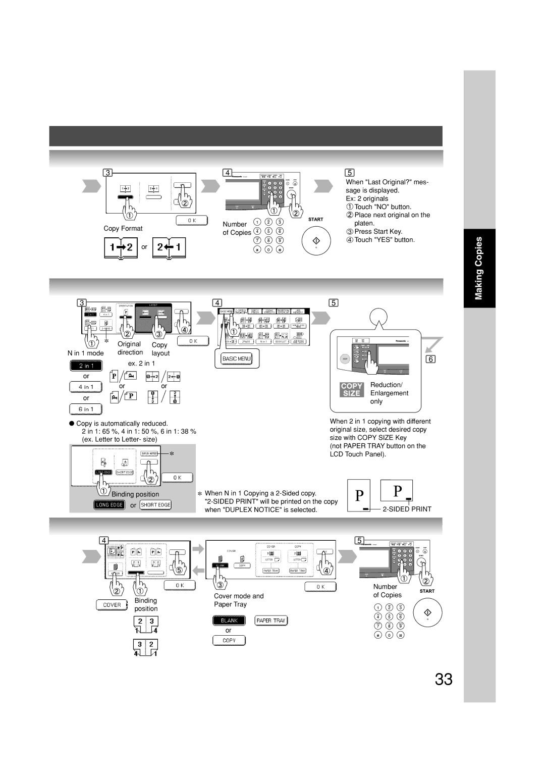 Panasonic DP-3010, DP-2310 manual Original Copy 