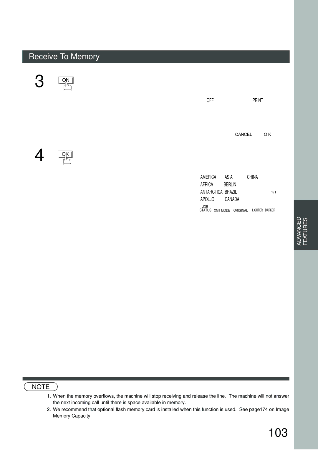 Panasonic DP-3000, DP-2500 manual 103, Ready to FAX 