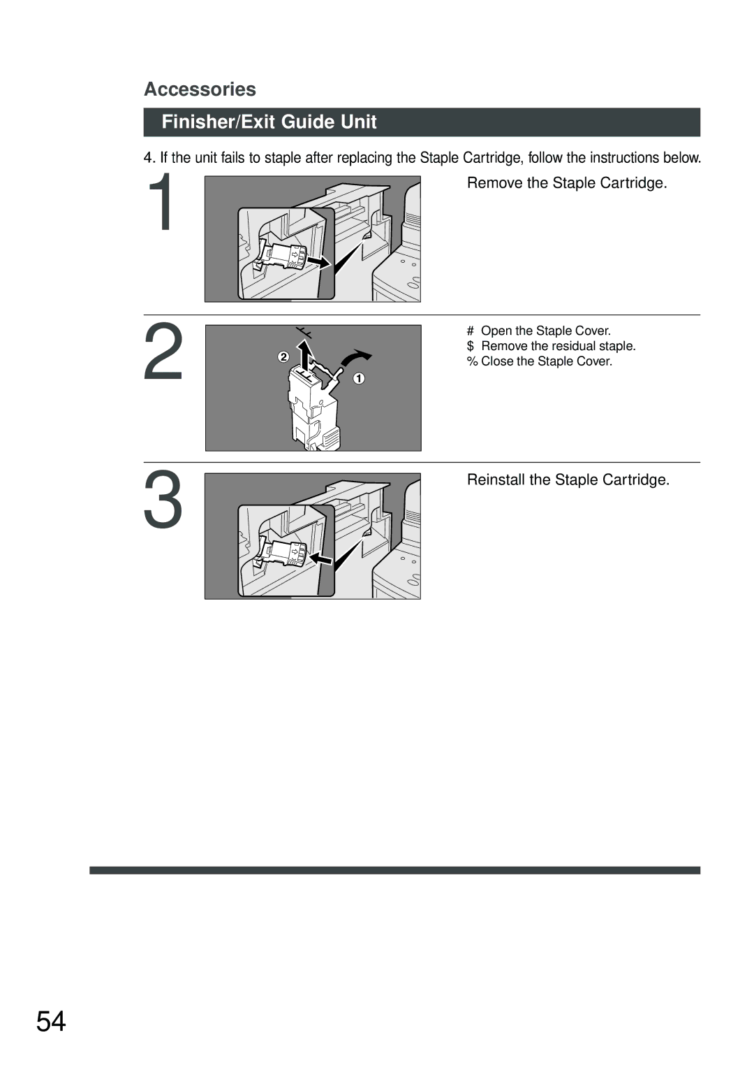 Panasonic DP-2500 manual #Open the Staple Cover 