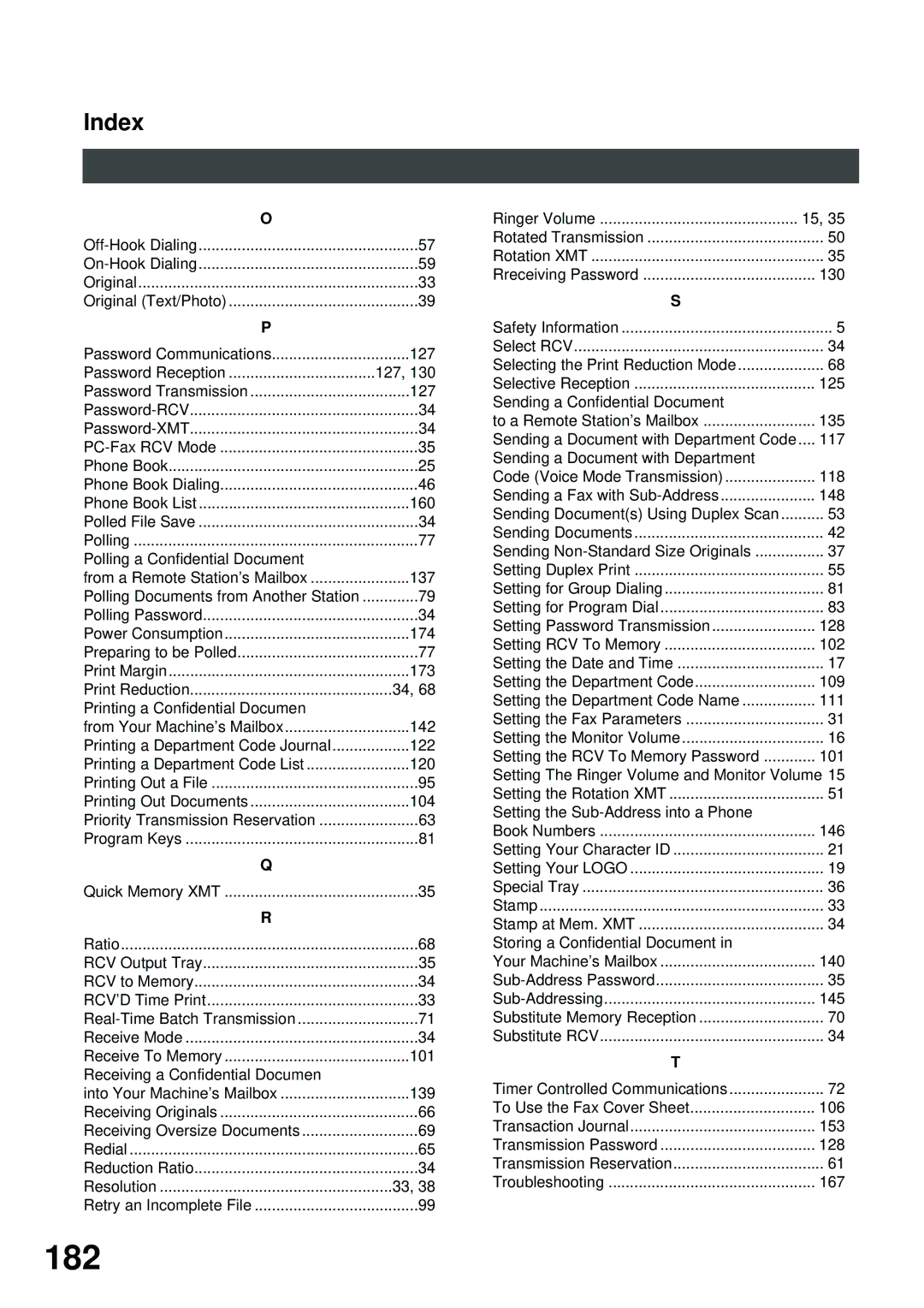 Panasonic DP-2500/3000 manual 182 