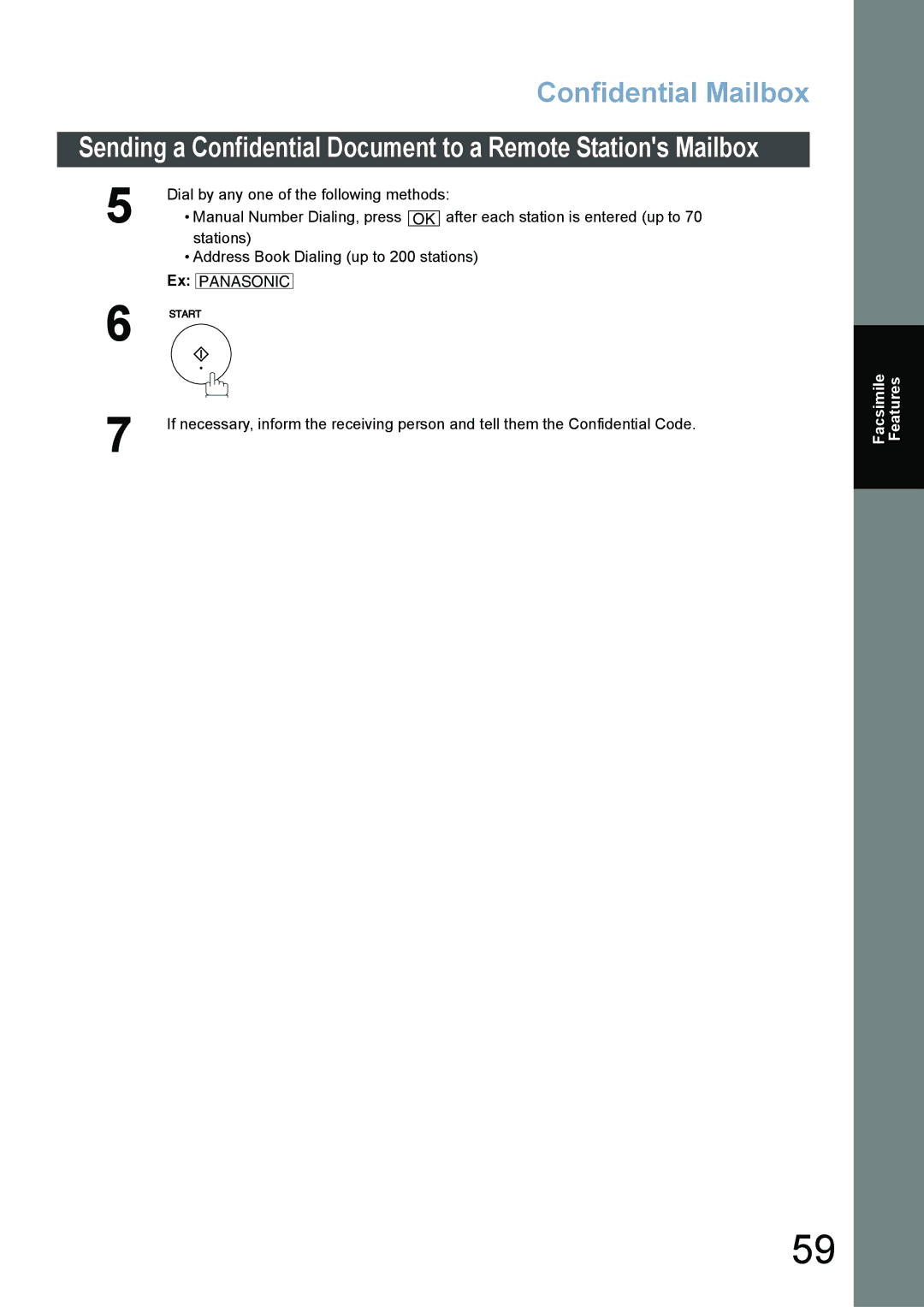 Panasonic DP-4520, DP-3520, DP-6020 appendix Dial by any one of the following methods 