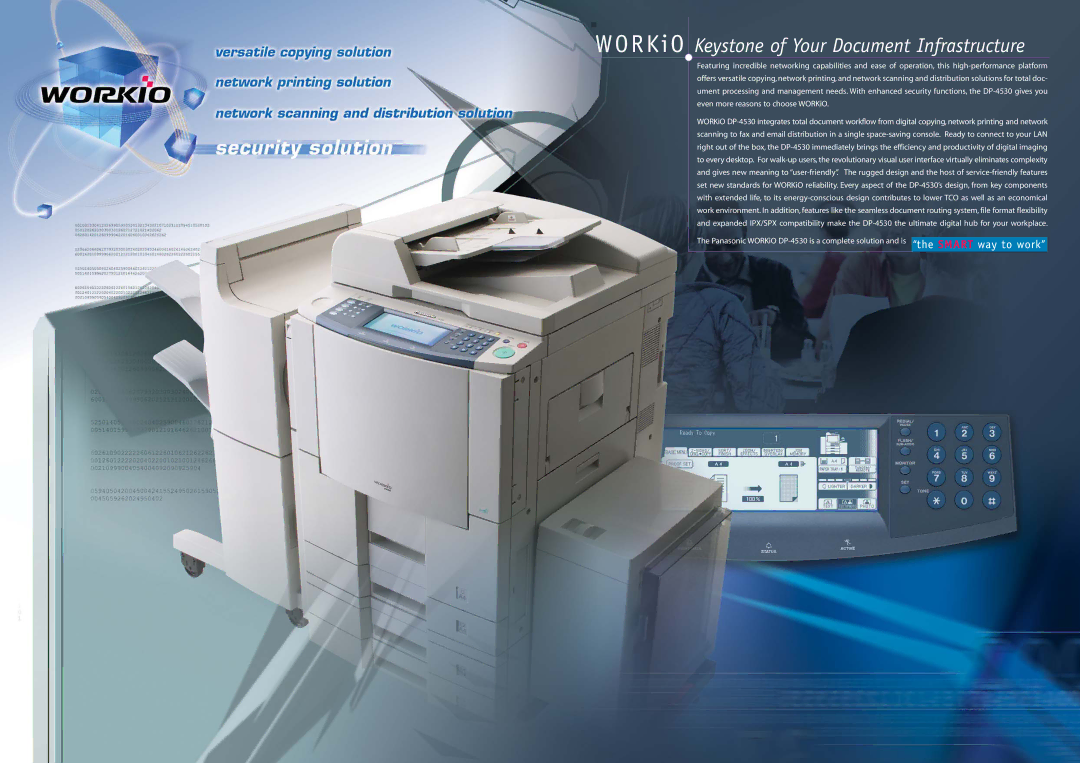 Panasonic DP-4530 specifications WORKiO Keystone of Your Document Infrastructure 