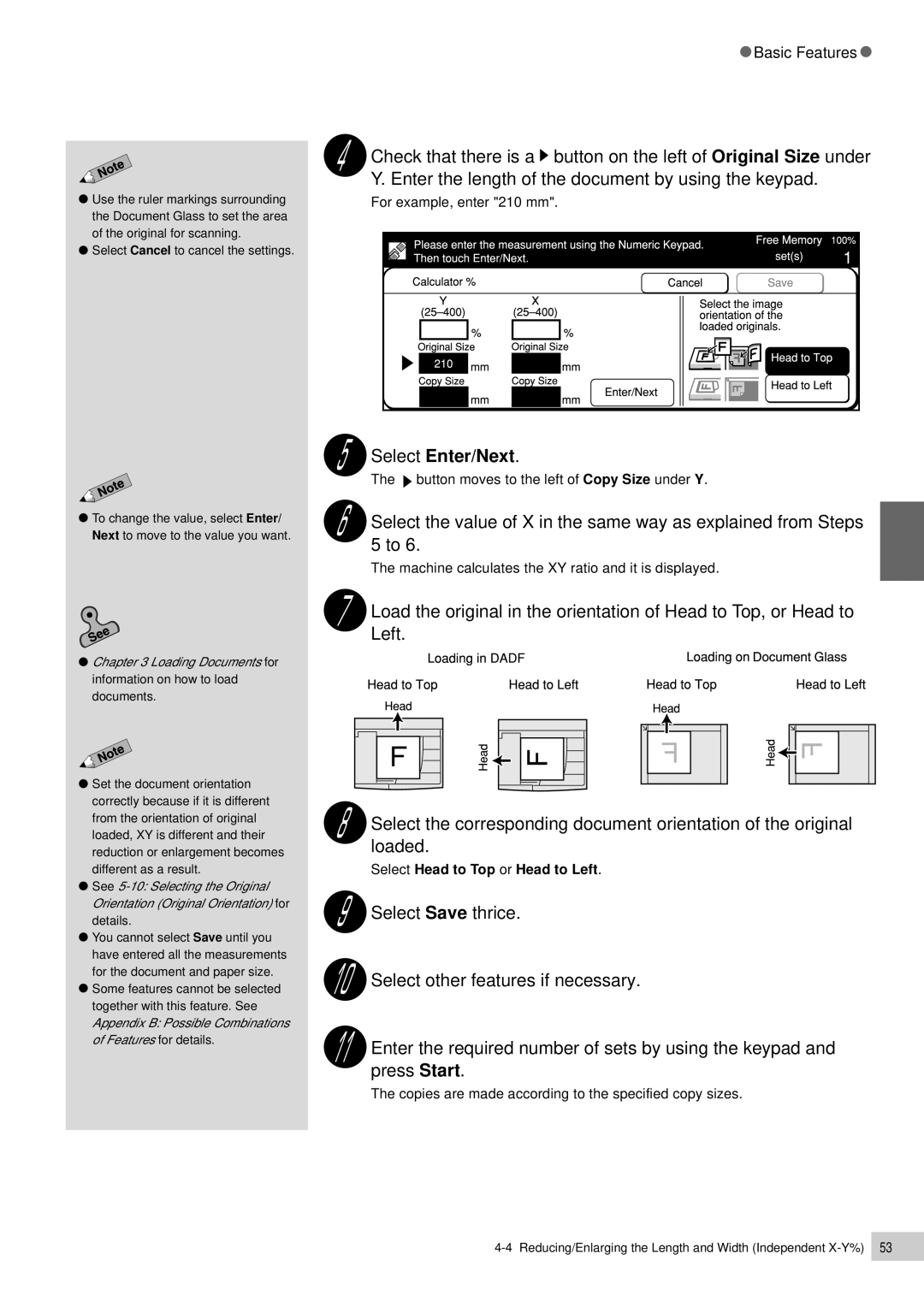 Panasonic DP-7000, DP-6000 manual Select Enter/Next 