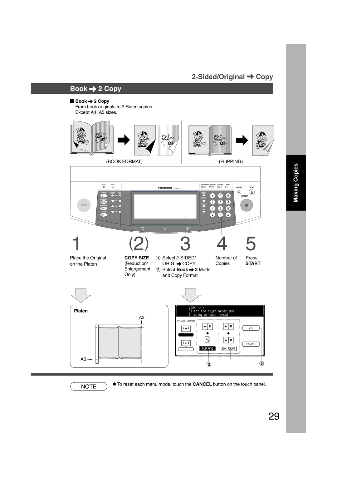 Panasonic DP-3510, DP-6010 manual Book \ 2 Copy, Platen 