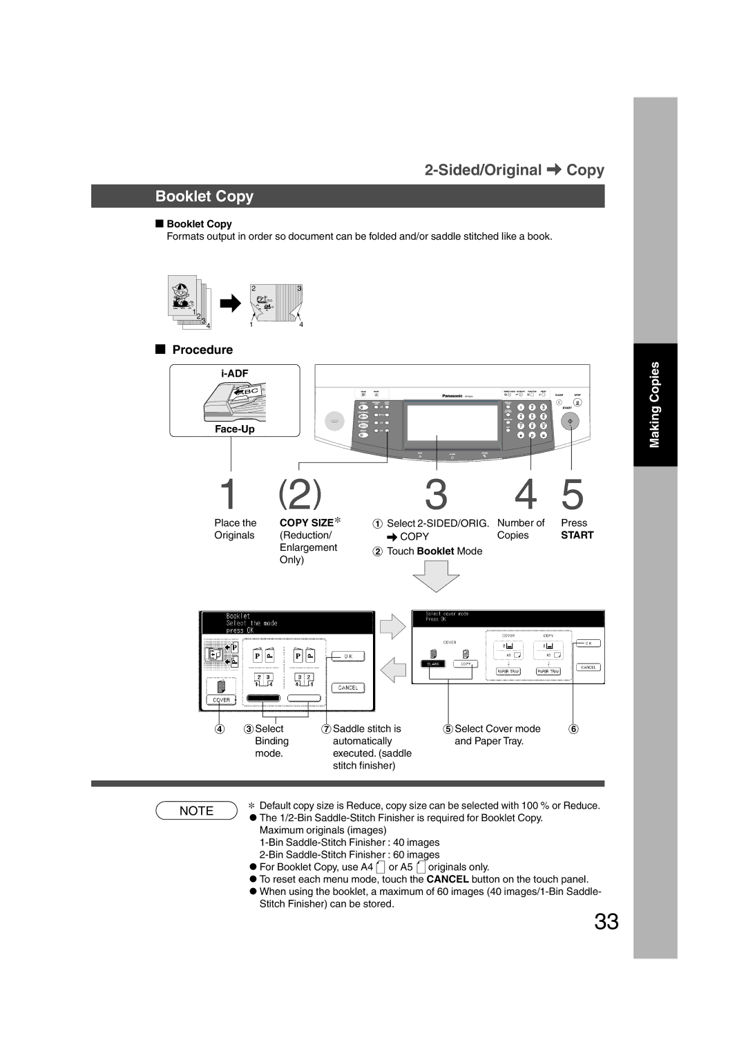 Panasonic DP-3510, DP-6010 manual Booklet Copy 