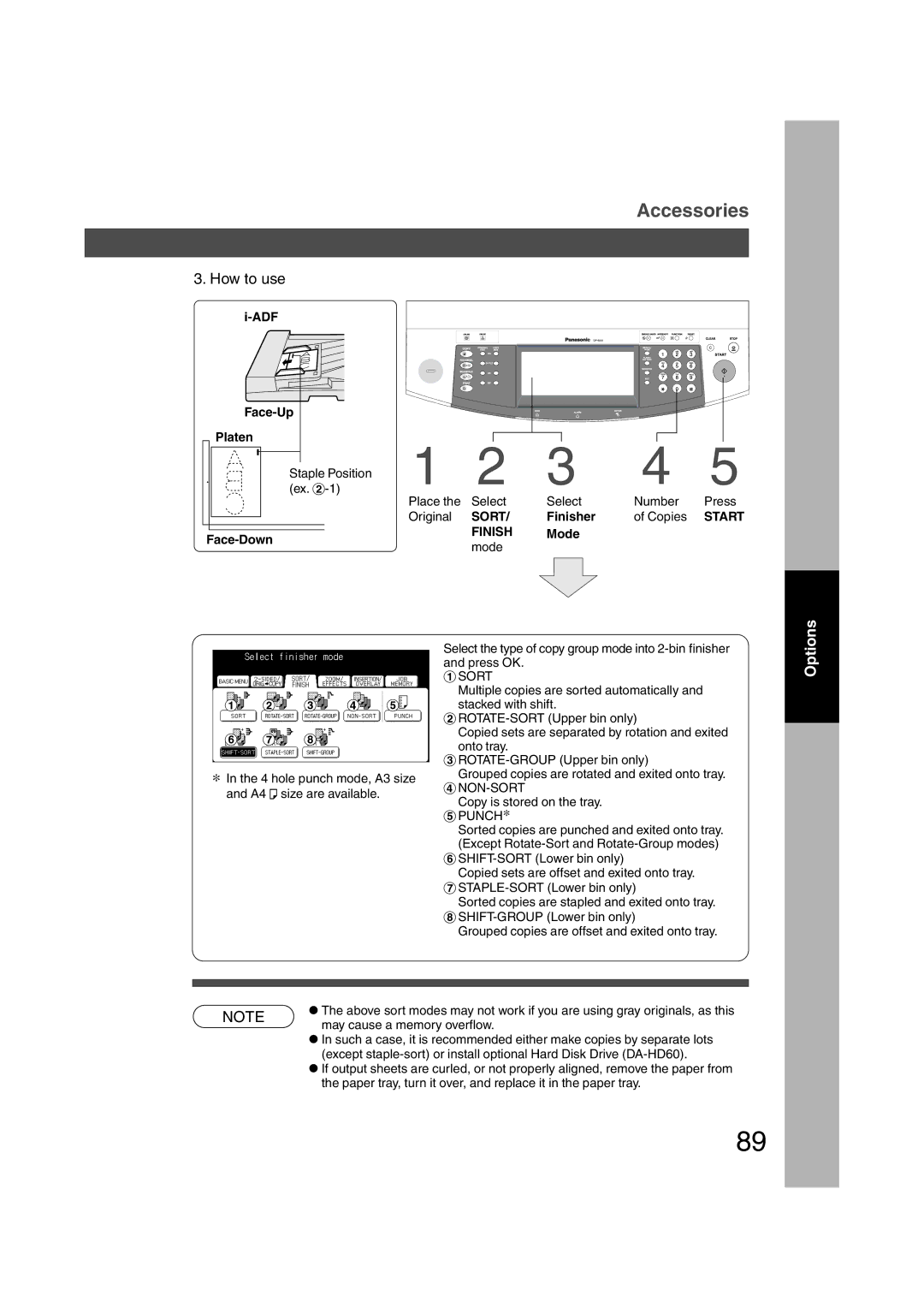 Panasonic DP-3510, DP-6010 manual ADF Face-Up Platen, Ex. $-1 