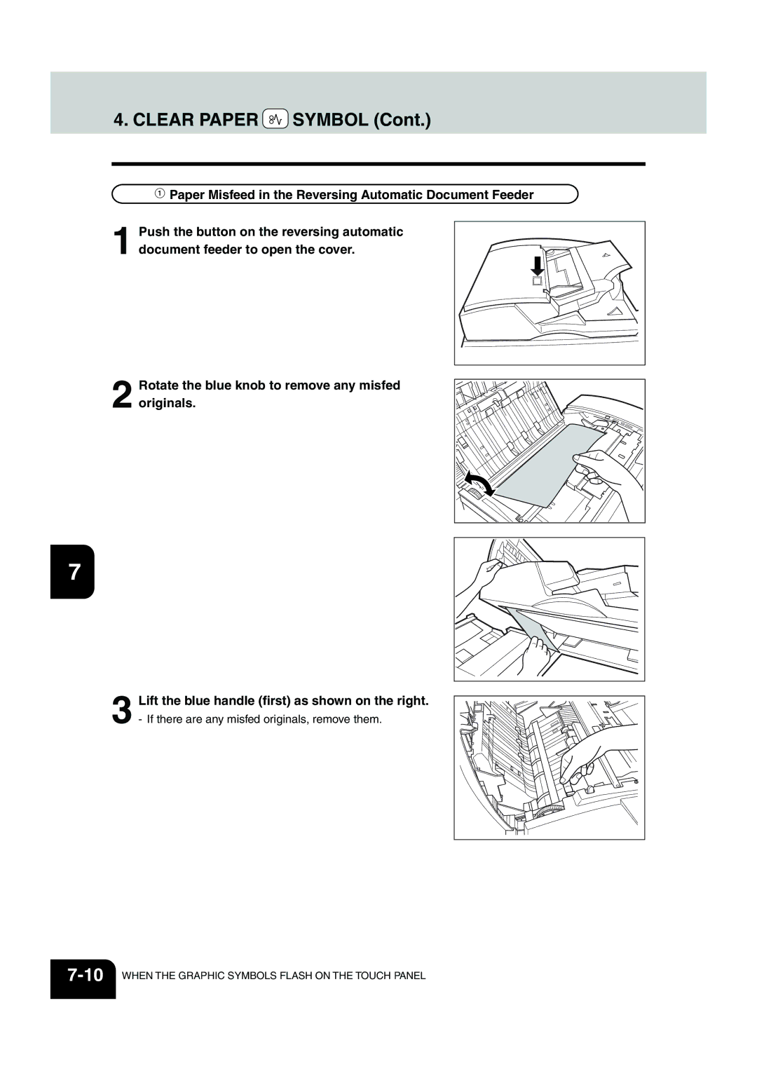 Panasonic DP-6530 manual Clear Paper Symbol 