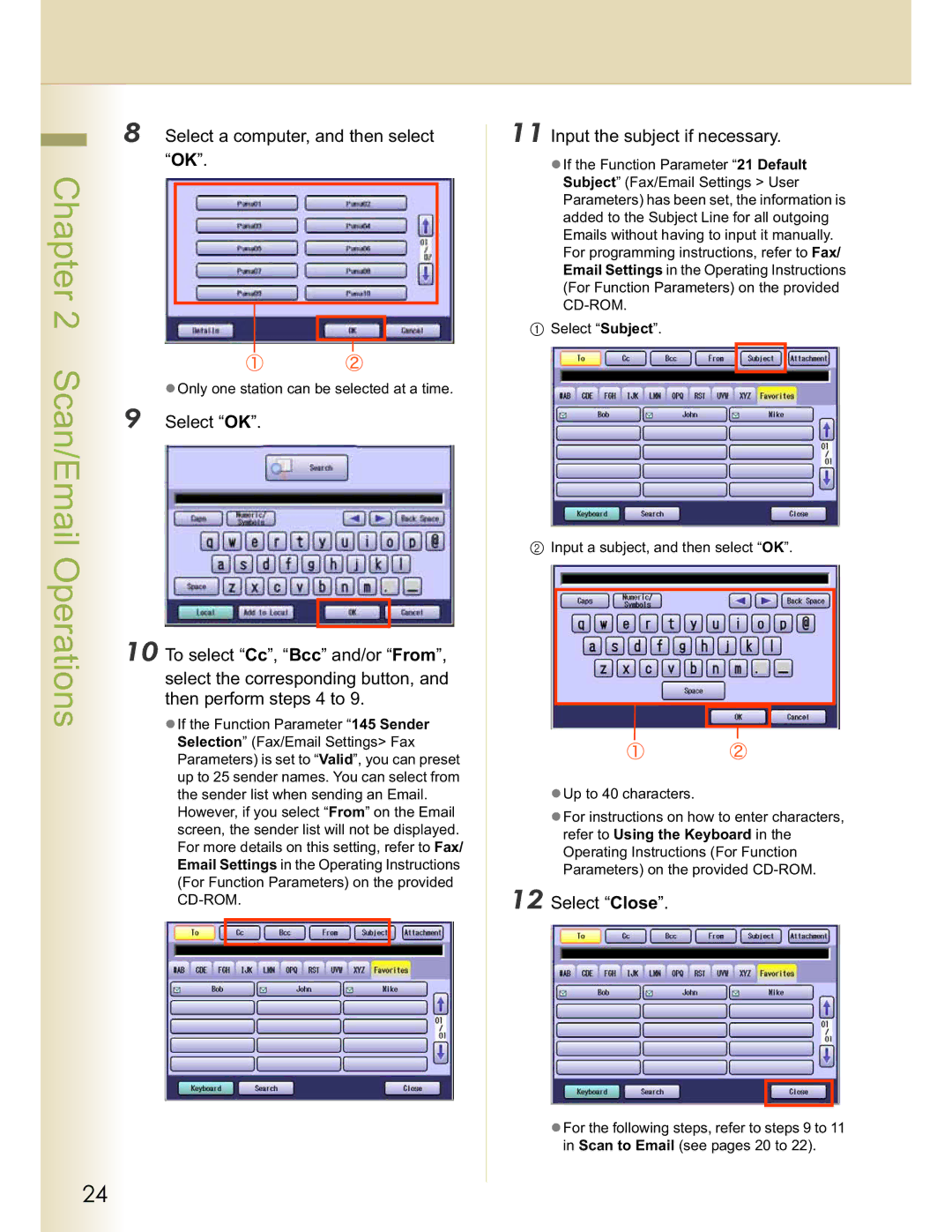 Panasonic DP-C213, DP-C354, DP-C264, DP-C263, DP-C323 manual Chapter, Operations 