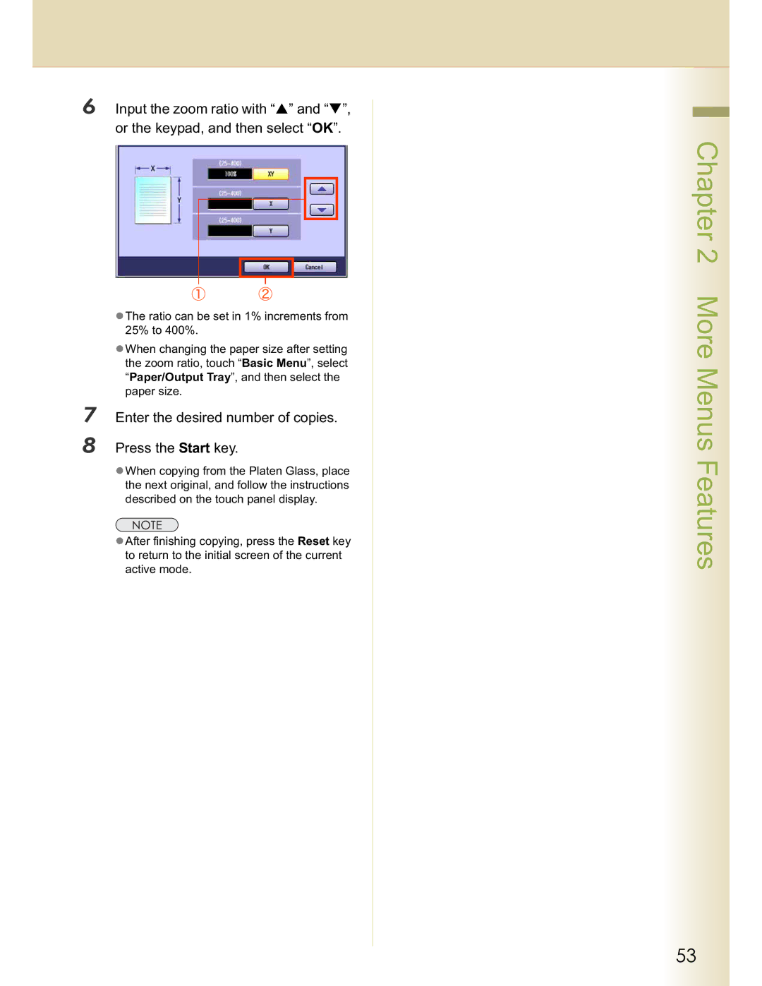 Panasonic C213, DP-C354, DP-C323, C263, C264 manual More Menus Features 