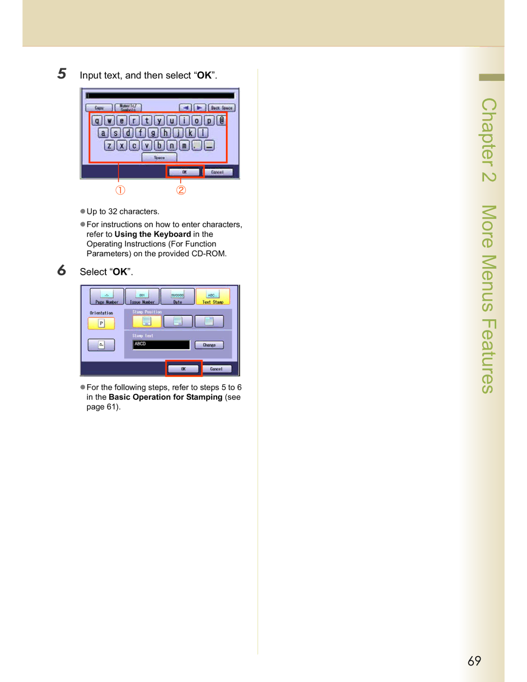 Panasonic C264, DP-C354, DP-C323, C263, C213 manual Input text, and then select OK 