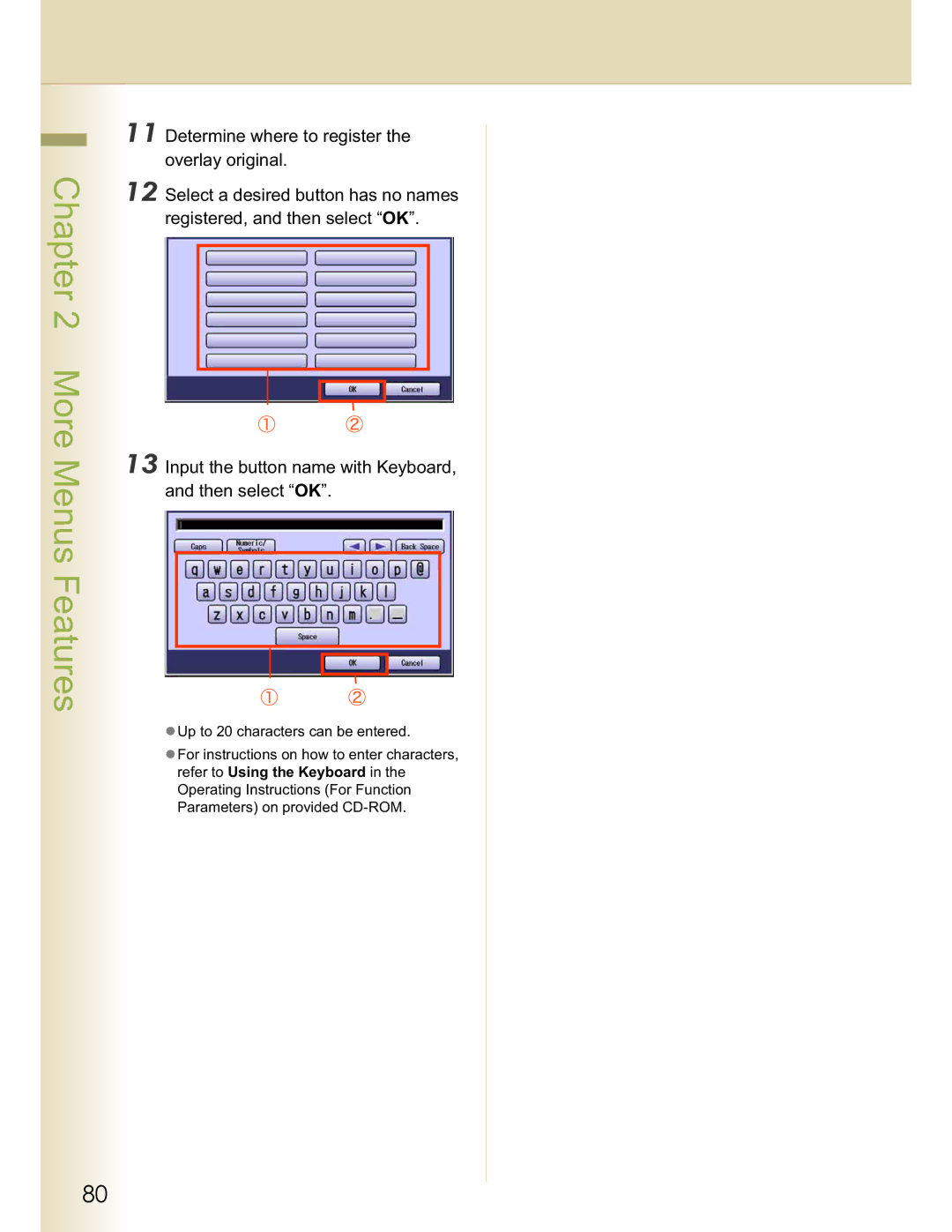 Panasonic DP-C354, DP-C323, C263, C213, C264 manual More Menus Features 